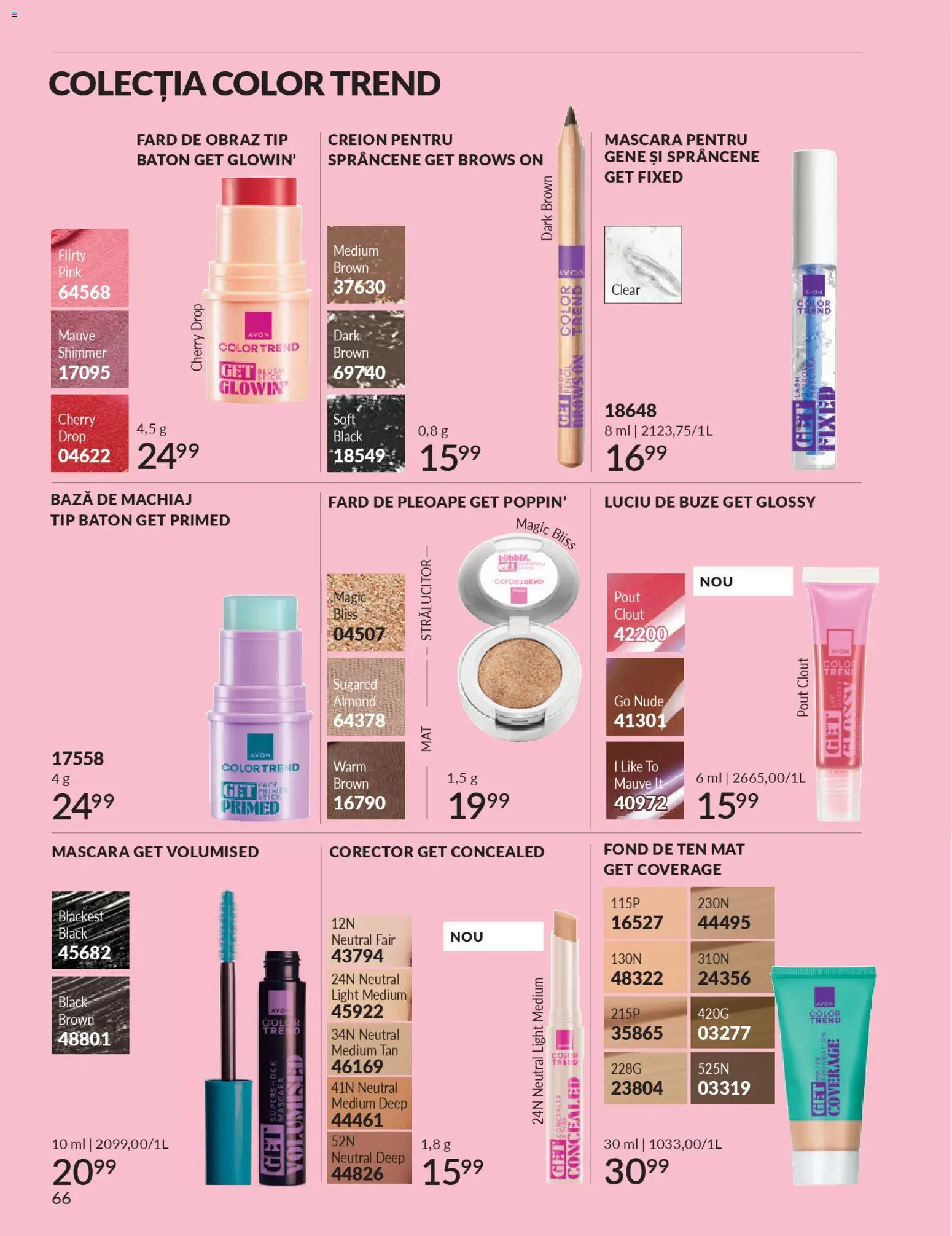 Catalog Avon 1 - 29 Aprilie 2026 | Pagina 68 | Produse: Fond de ten, Bază de machiaj, Blush, Mascara