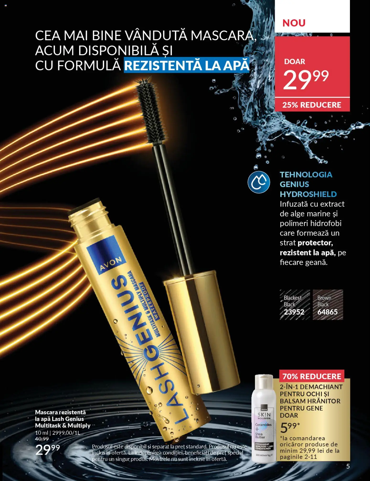 Catalog Avon 1 - 29 Aprilie 2026 | Pagina 7 | Produse: Demachiant, Mascara, Balsam, Apă