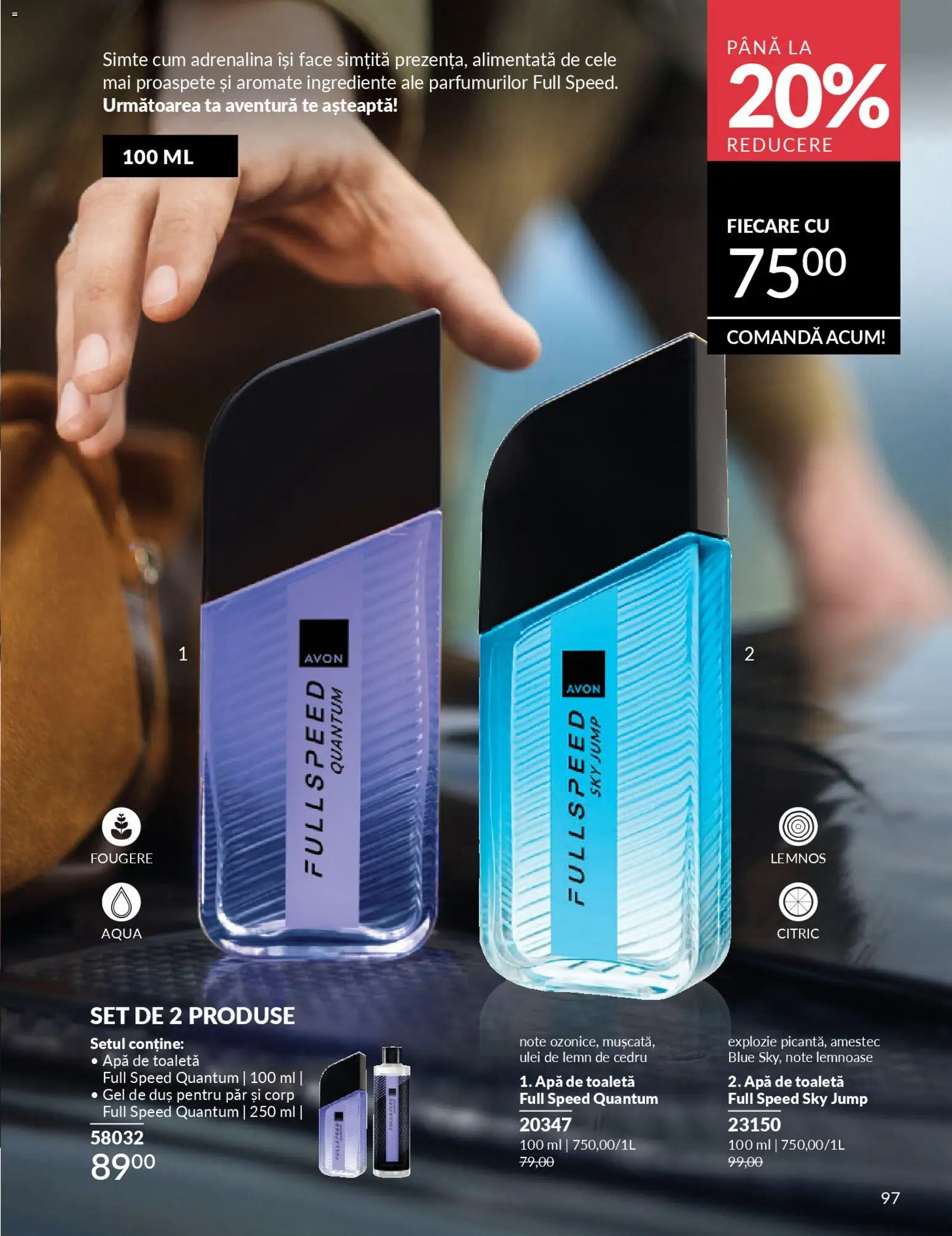 Catalog Avon 1 - 29 Aprilie 2026 | Pagina 99 | Produse: Toaletă, Duș, Apă de toaletă, Gel de duș