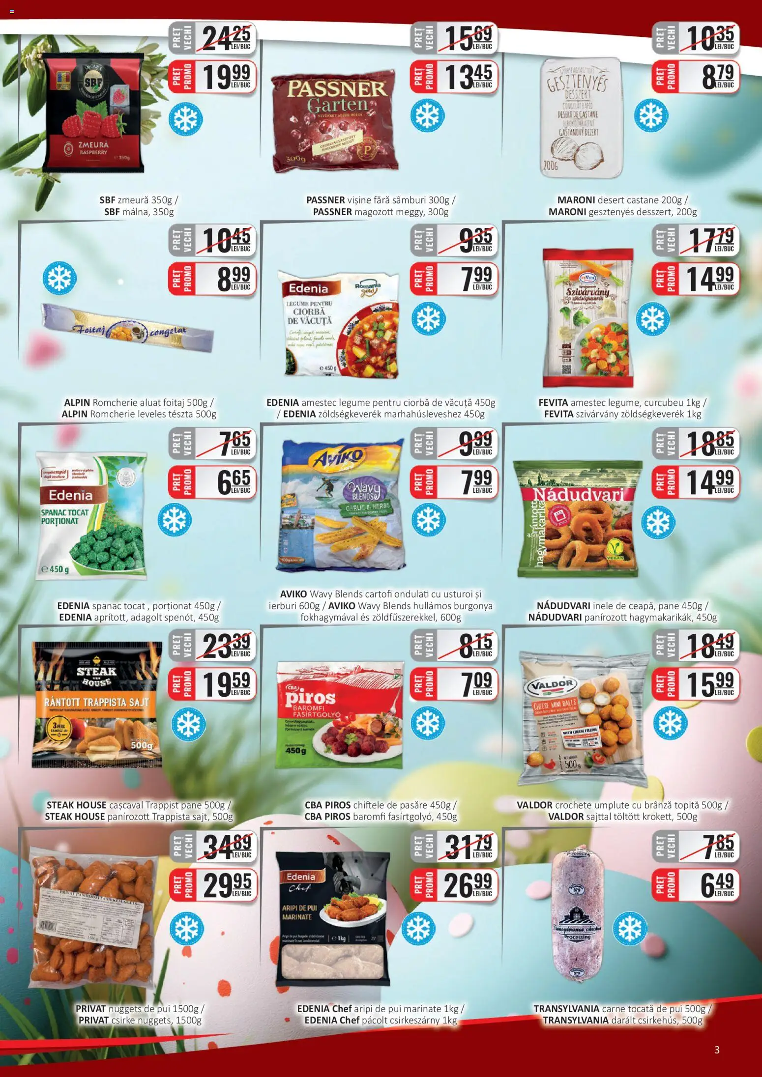 Catalog CBA 1 - 14 Aprilie 2026 | Pagina 3 | Produse: Cașcaval, Aluat, Chiftele, Usturoi