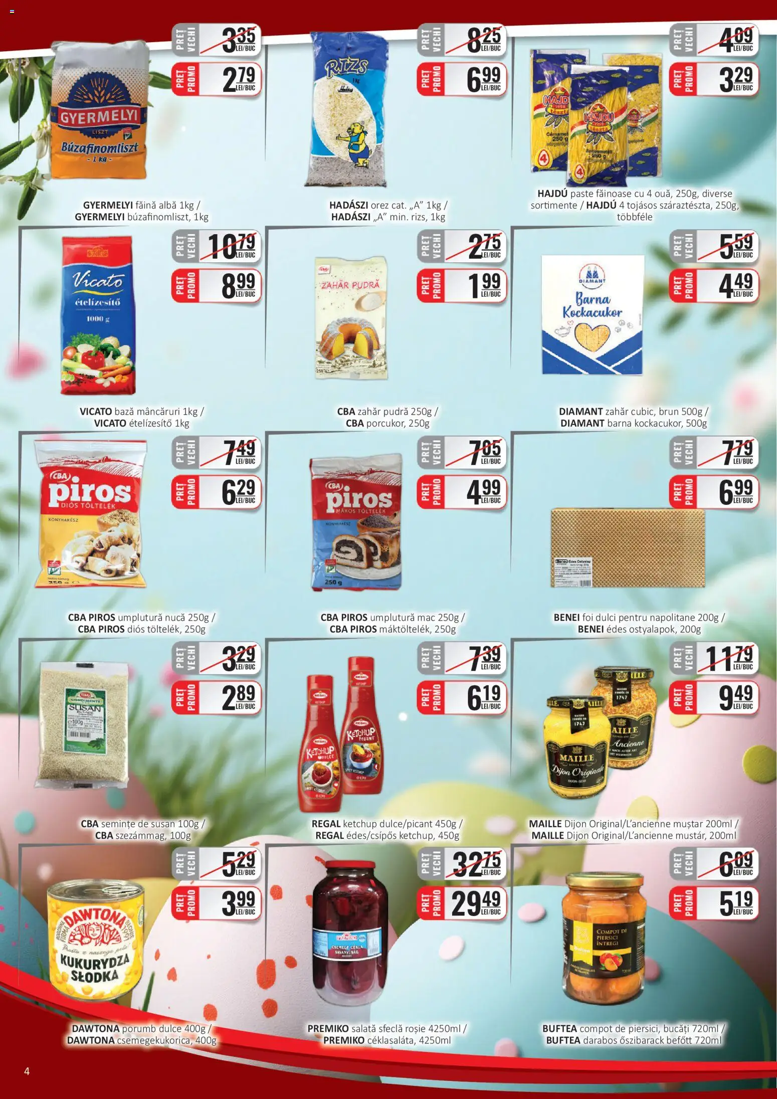 Catalog CBA 1 - 14 Aprilie 2026 | Pagina 4 | Produse: Pudră, Muștar, Paste, Sfeclă