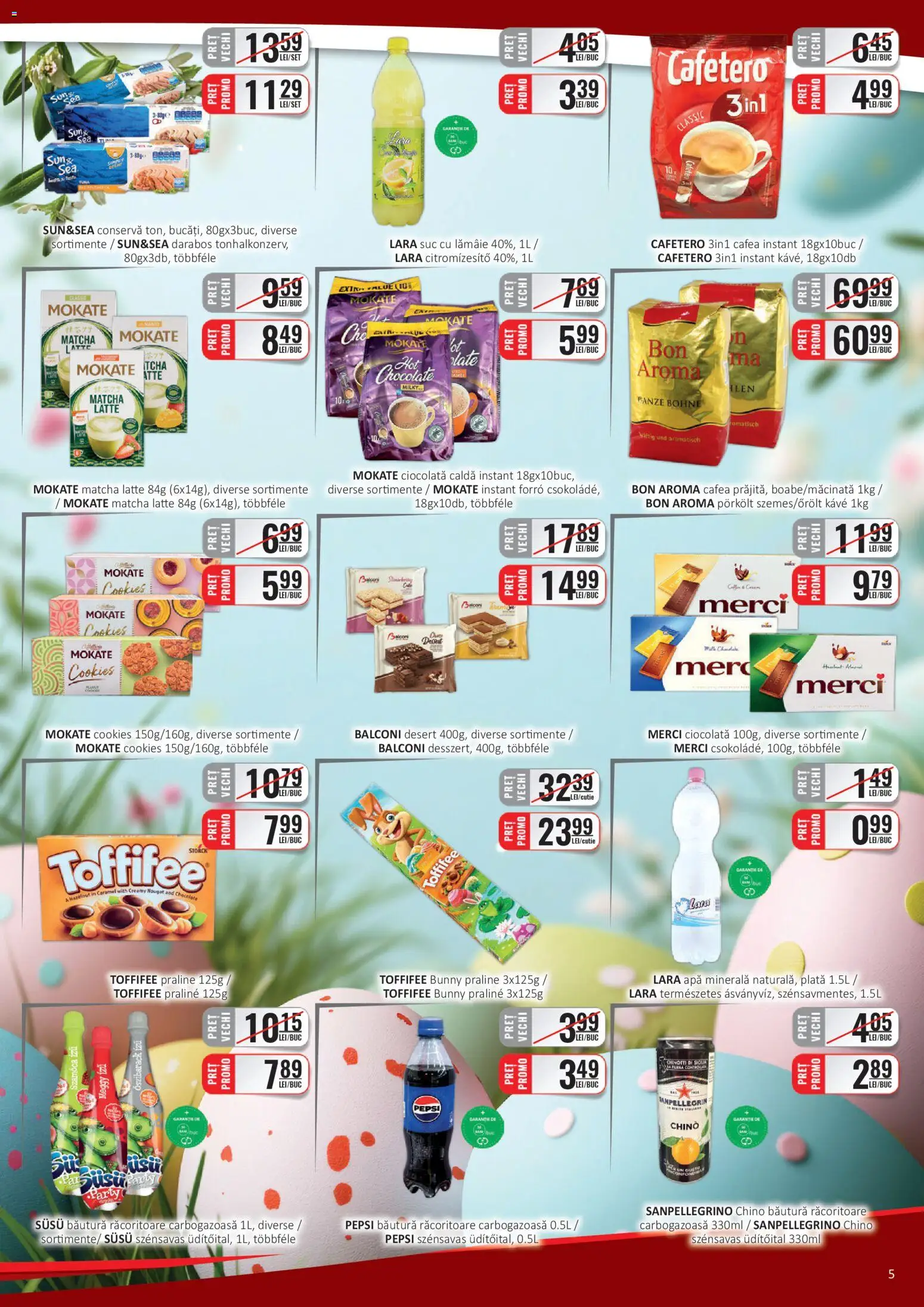 Catalog CBA 1 - 14 Aprilie 2026 | Pagina 5 | Produse: Ödül oyuncağı, Praline, Ciocolată, Suc