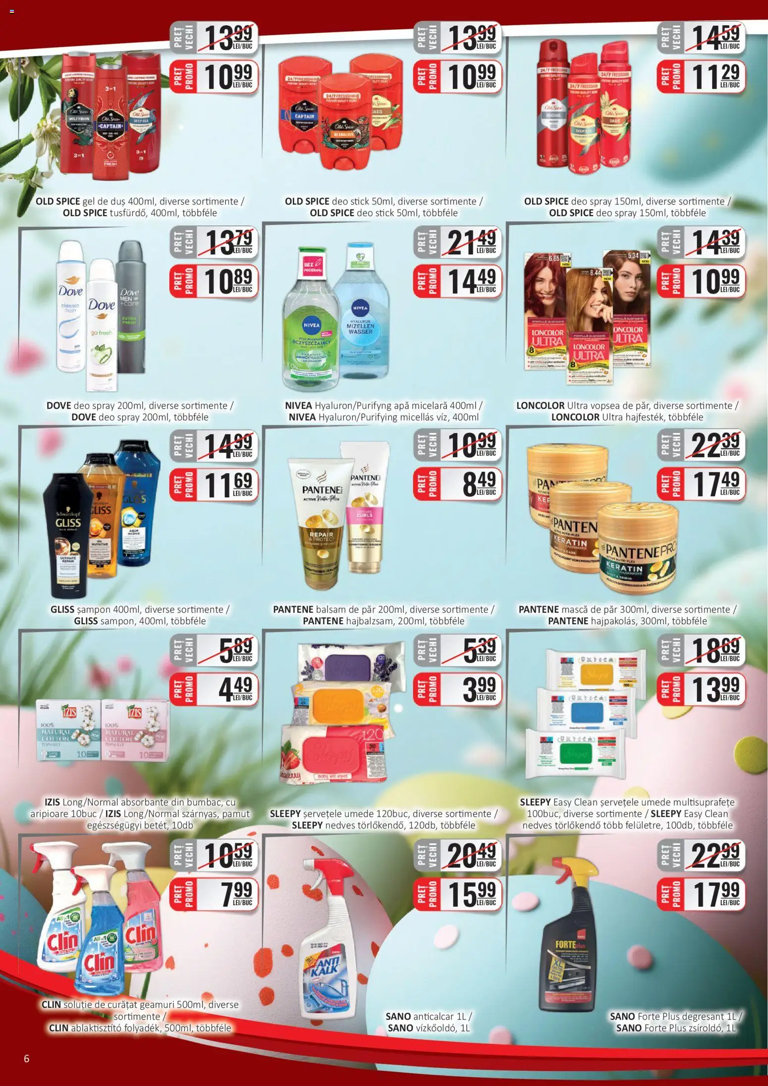 Catalog CBA 1 - 14 Aprilie 2026 | Pagina 6 | Produse: Vopsea, Duș, Absorbante, Apă