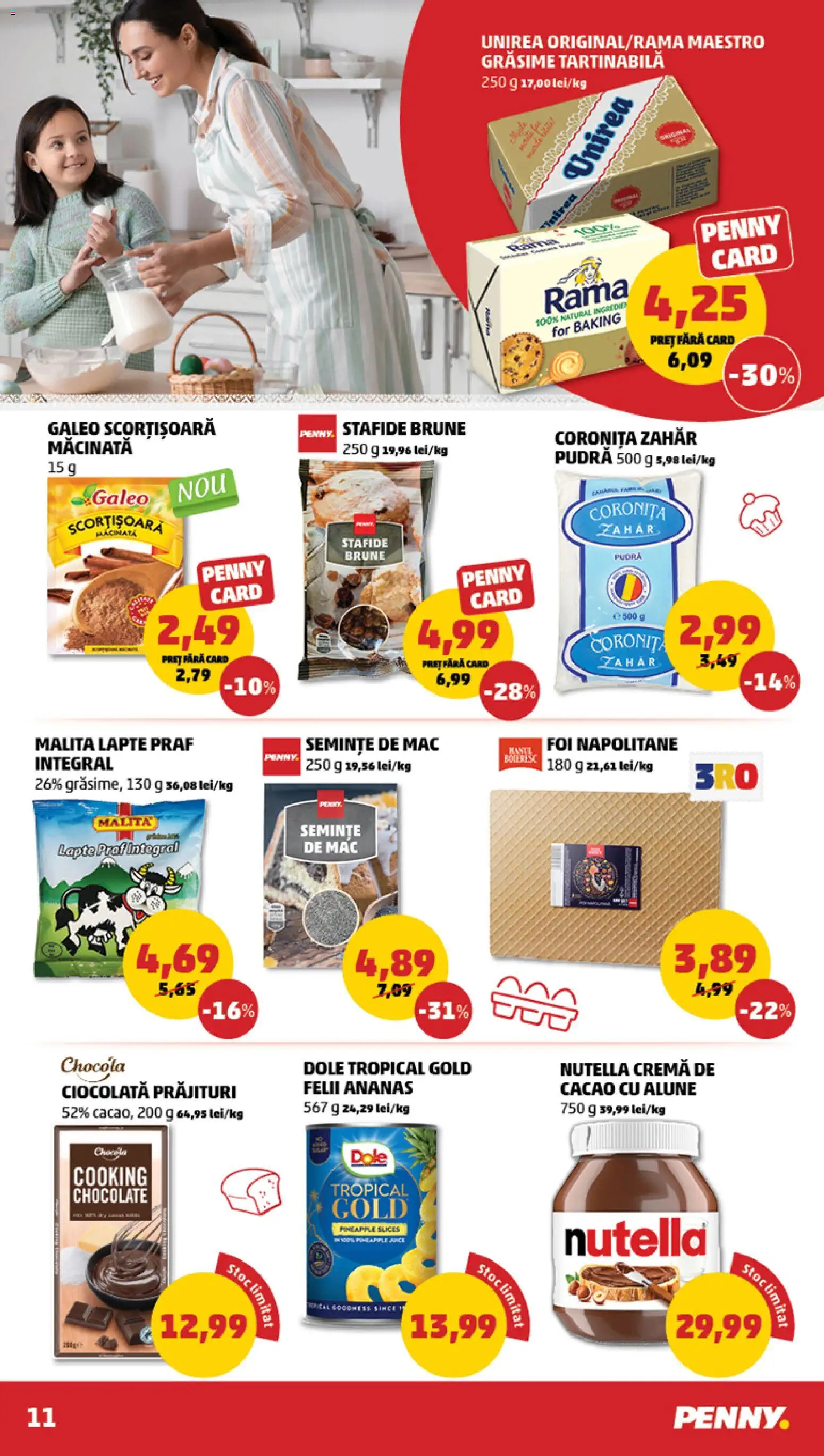 Catalog PENNY Market 1 - 6 Aprilie 2026 | Pagina 11 | Produse: Alune, Lapte, Cremă, Cacao