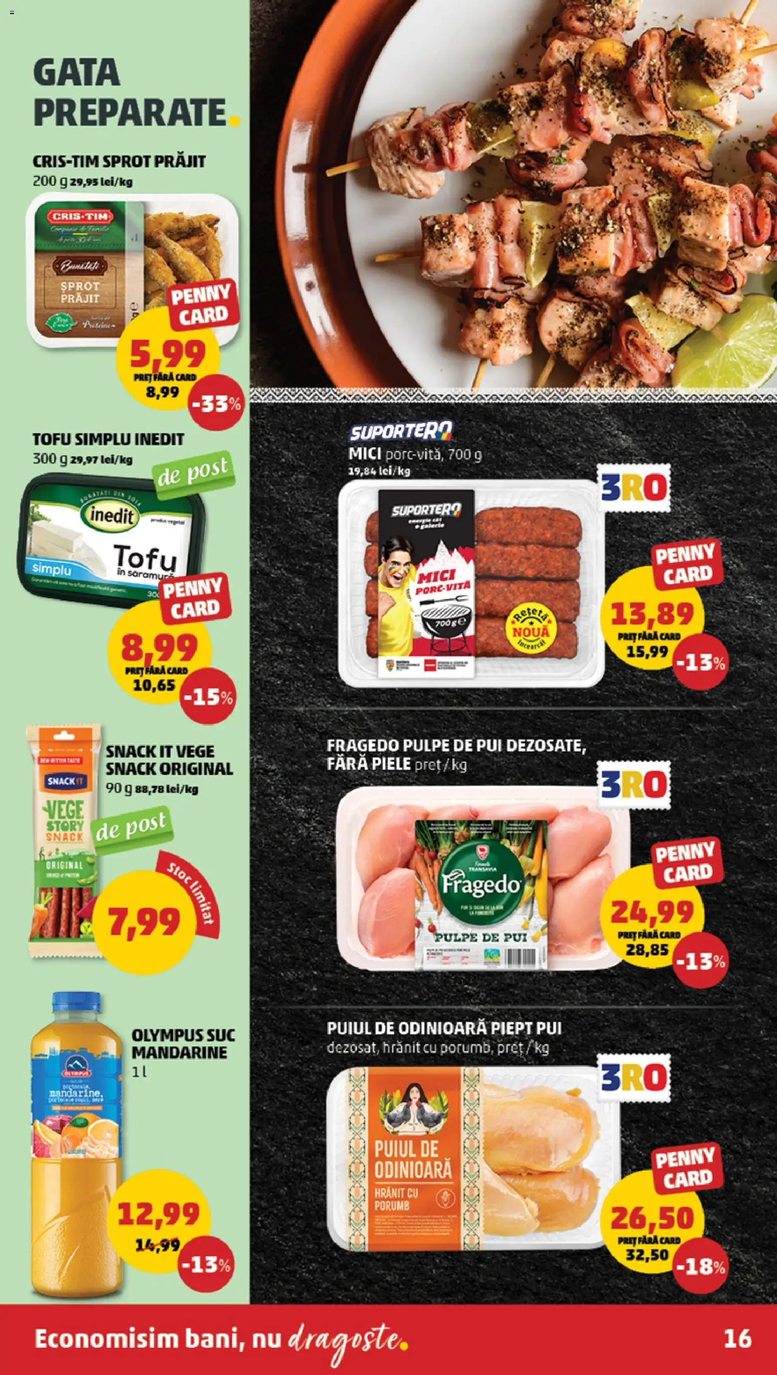 Catalog PENNY Market 1 - 6 Aprilie 2026 | Pagina 16 | Produse: Hacıyatmaz Kedi Oyuncağı, Mici, Suc, Mandarine