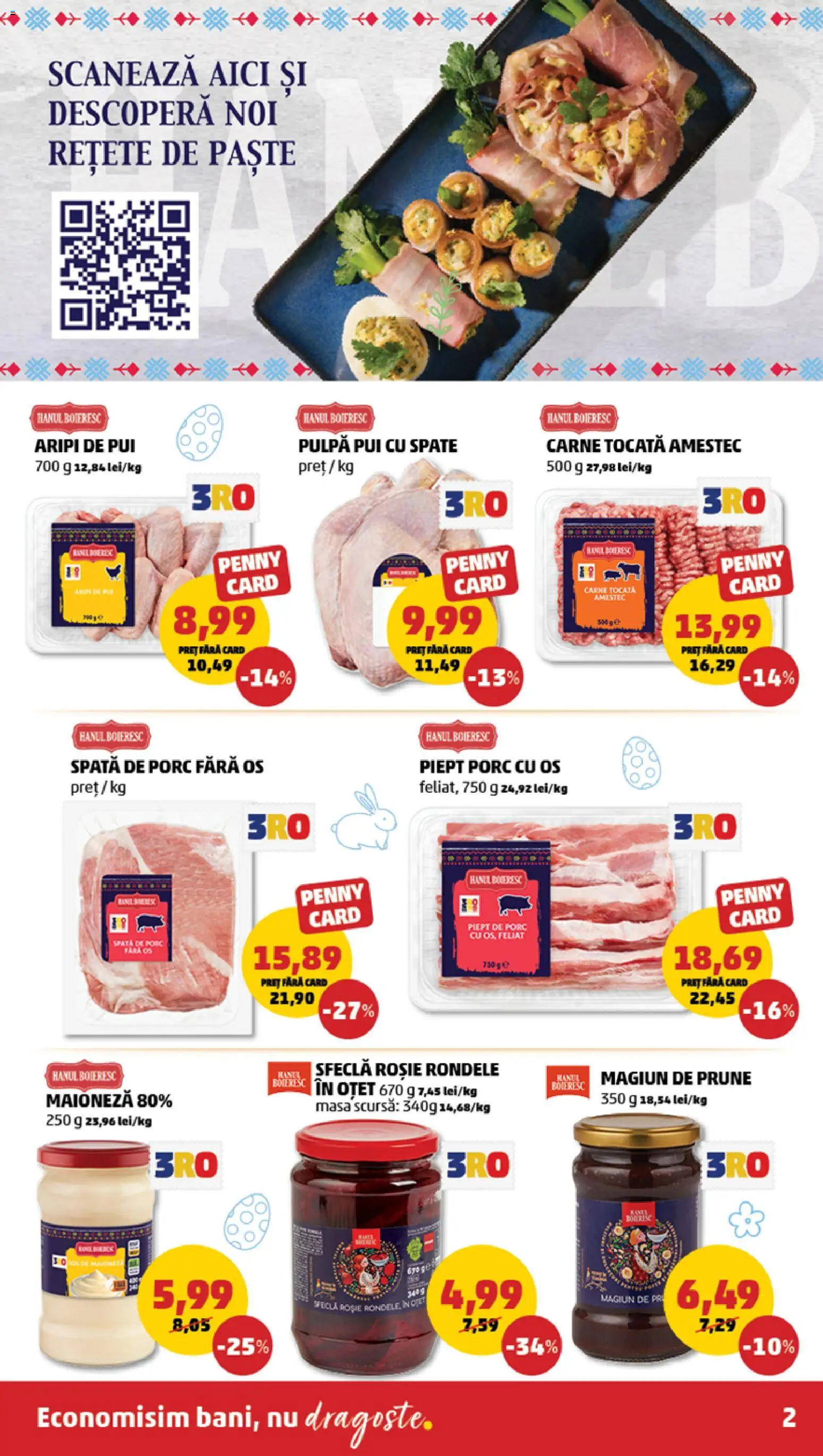 Catalog PENNY Market 1 - 6 Aprilie 2026 | Pagina 2 | Produse: Masă, Hacıyatmaz Kedi Oyuncağı, Carne tocată, Paste