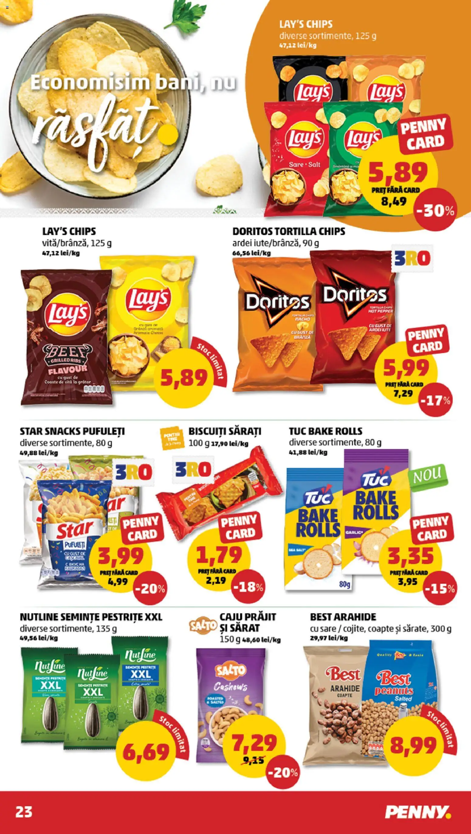 Catalog PENNY Market 1 - 6 Aprilie 2026 | Pagina 23 | Produse: Pară, Ardei, Pufuleți, Biscuiți