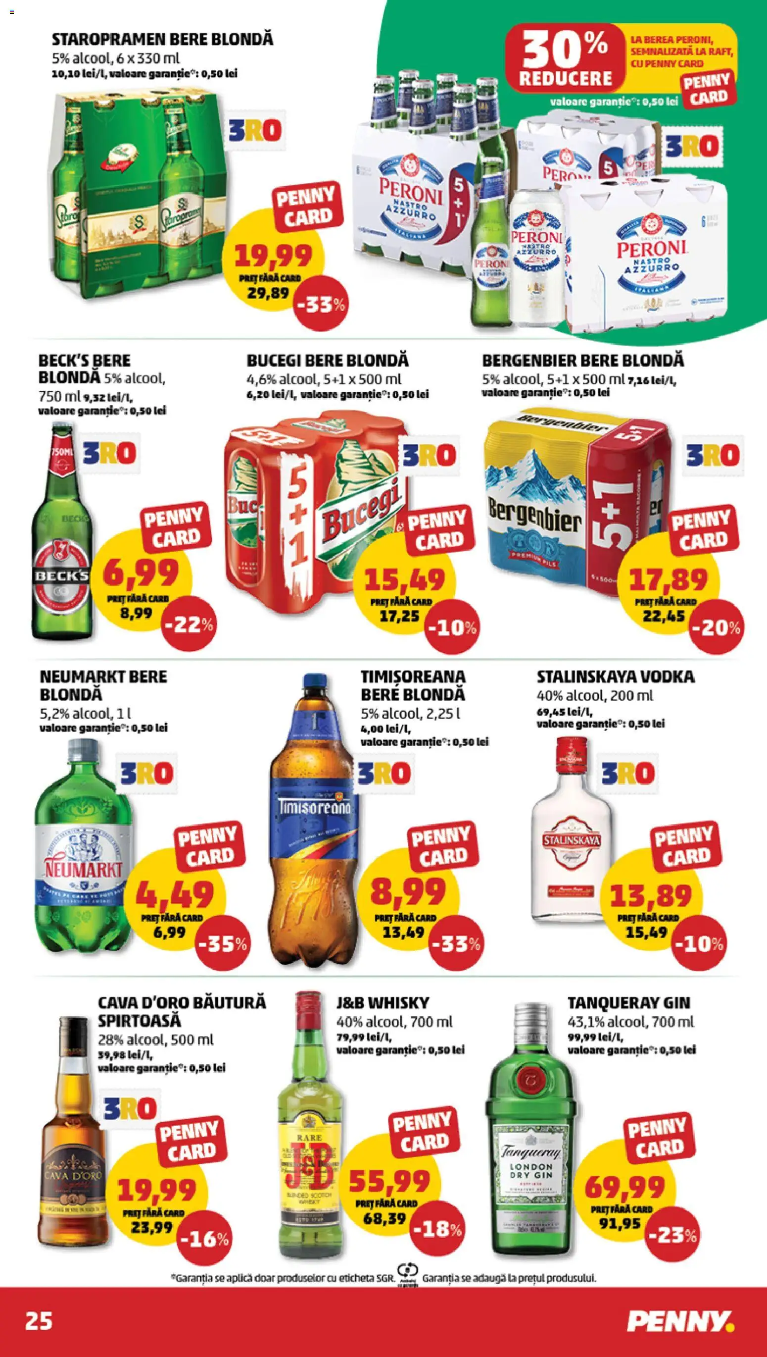 Catalog PENNY Market 1 - 6 Aprilie 2026 | Pagina 25 | Produse: Bere, Plastik Kulübe, Gin, Vodka