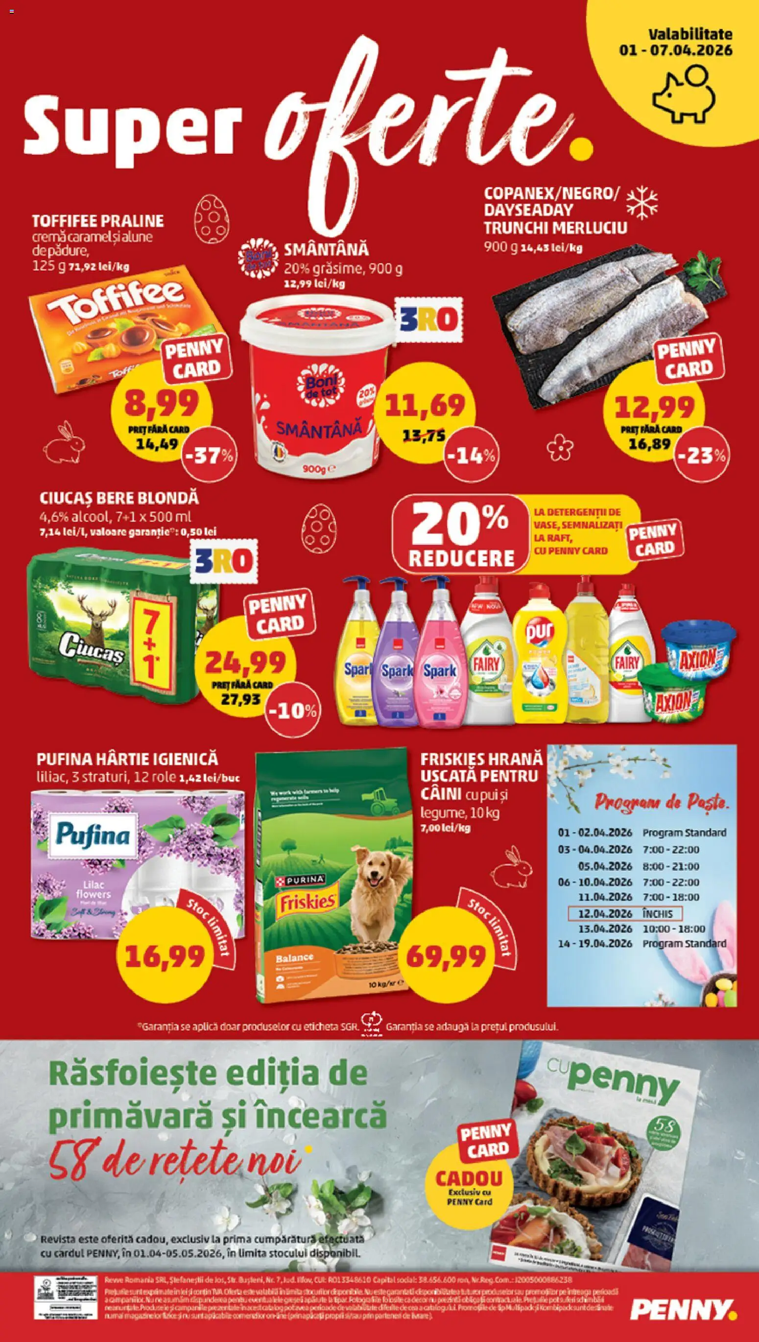 Catalog PENNY Market 1 - 6 Aprilie 2026 | Pagina 28 | Produse: Hacıyatmaz Kedi Oyuncağı, Role, Alune, Bere