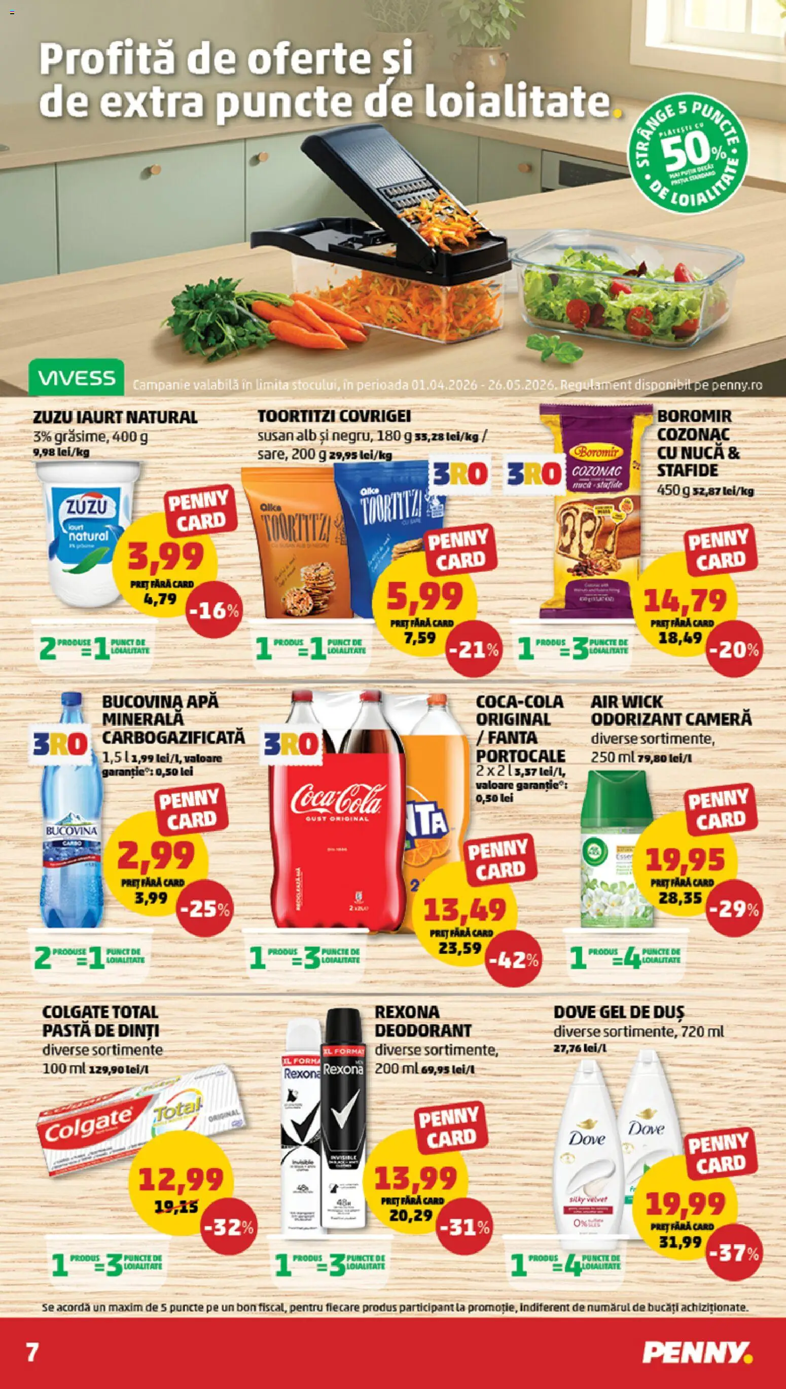 Catalog PENNY Market 1 - 6 Aprilie 2026 | Pagina 7 | Produse: Duș, Covrigei, Gel de duș, Deodorant