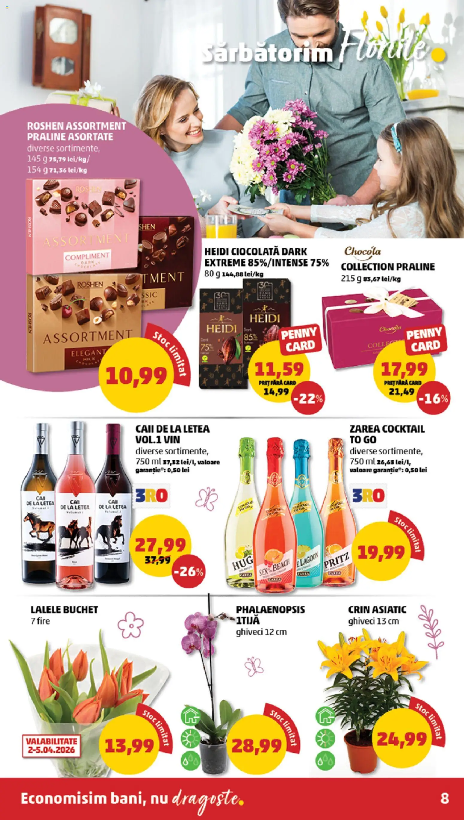 Catalog PENNY Market 1 - 6 Aprilie 2026 | Pagina 8 | Produse: Praline, Ciocolată, Vin, Cocktail