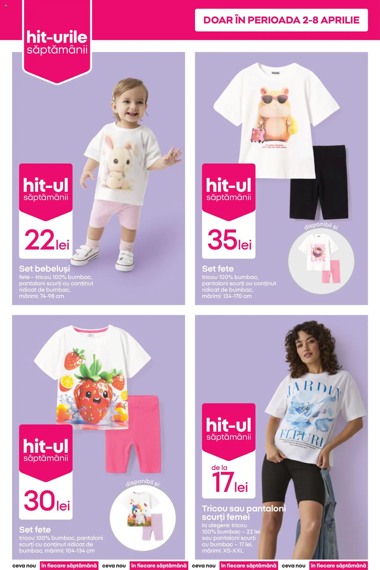 Catalog Pepco 2 - 7 Aprilie 2026 | Pagina 2 | Produse: Tricou, Pantaloni, Pantaloni scurți