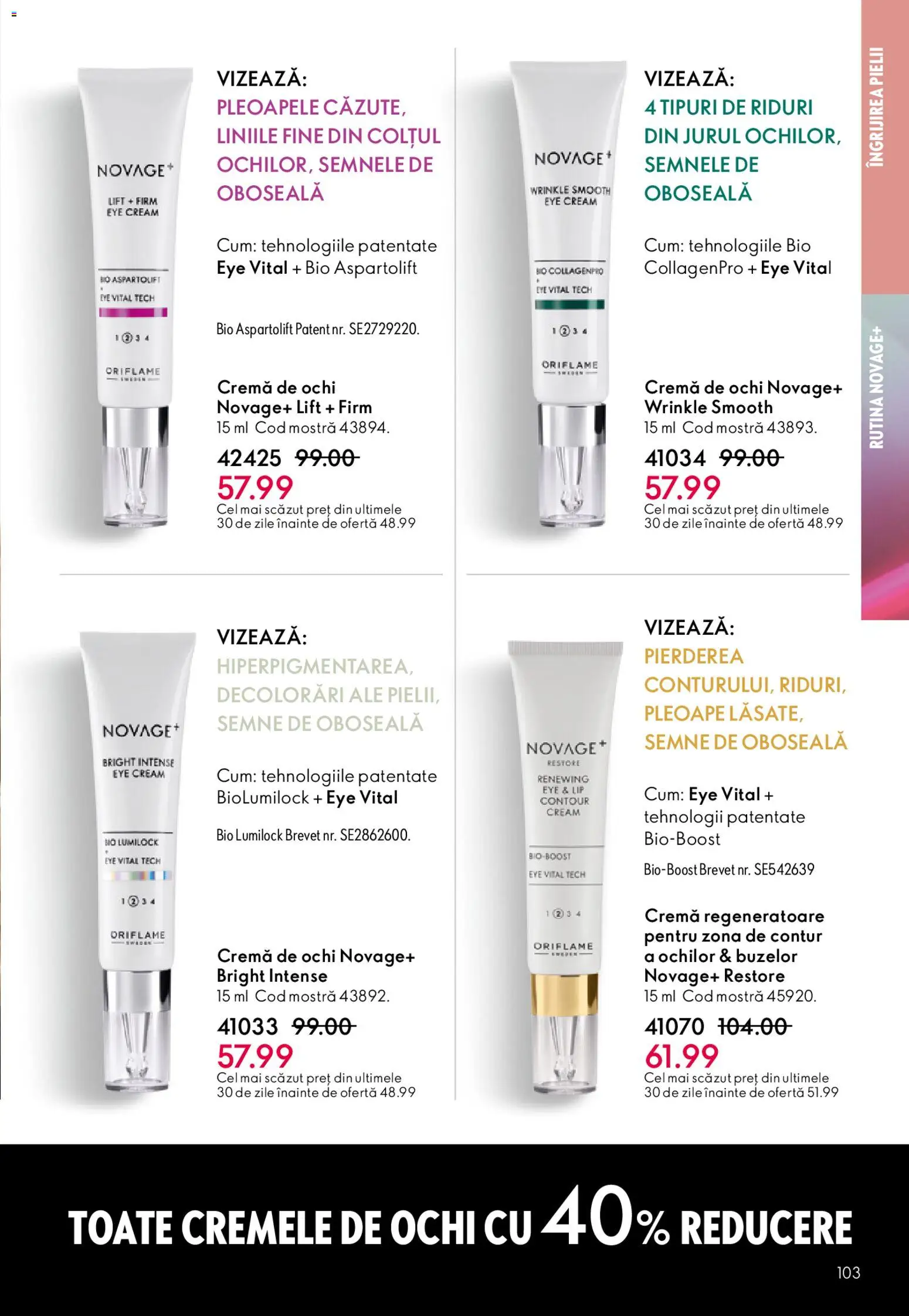 Catalog Oriflame 6 - 25 Mai 2026 | Pagina 103 | Produse: Şerit ödül, Cremă