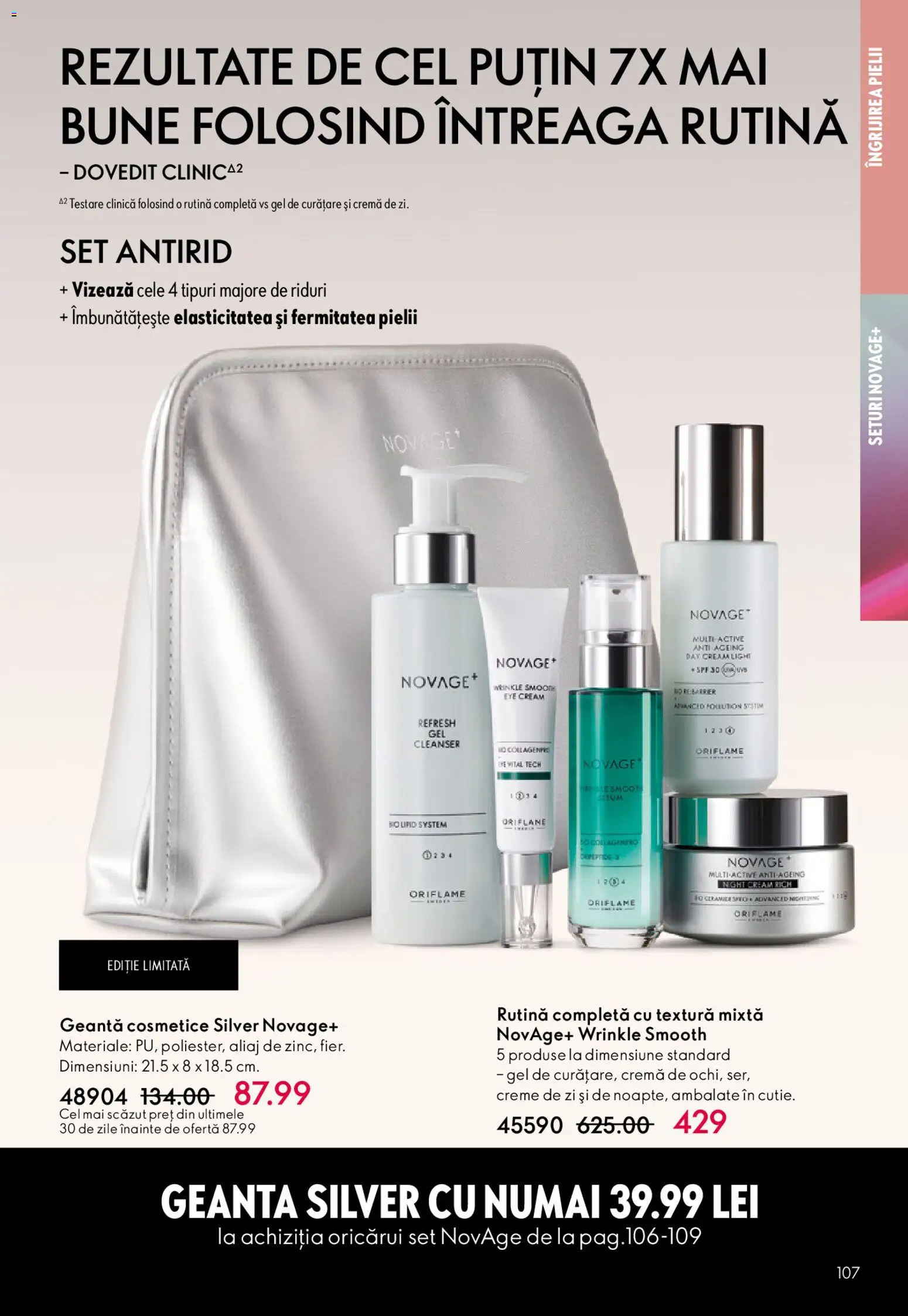 Catalog Oriflame 6 - 25 Mai 2026 | Pagina 107 | Produse: Gel de curățare, Geantă, Cremă