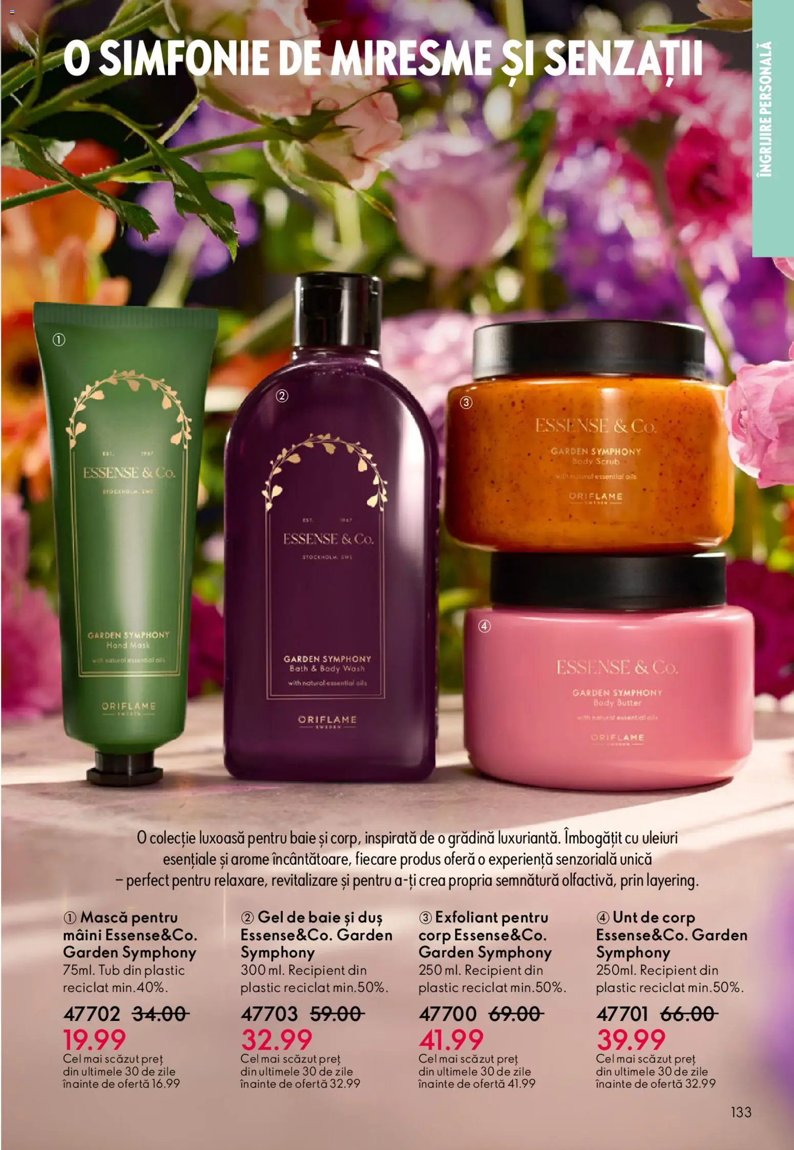 Catalog Oriflame 6 - 25 Mai 2026 | Pagina 133 | Produse: Exfoliant, Unt de corp, Scrub, Duș