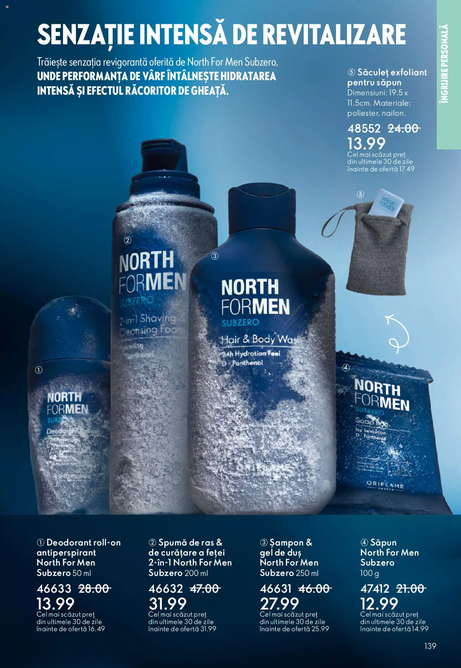 Catalog Oriflame 6 - 25 Mai 2026 | Pagina 139 | Produse: Exfoliant, Body, Duș, Săpun