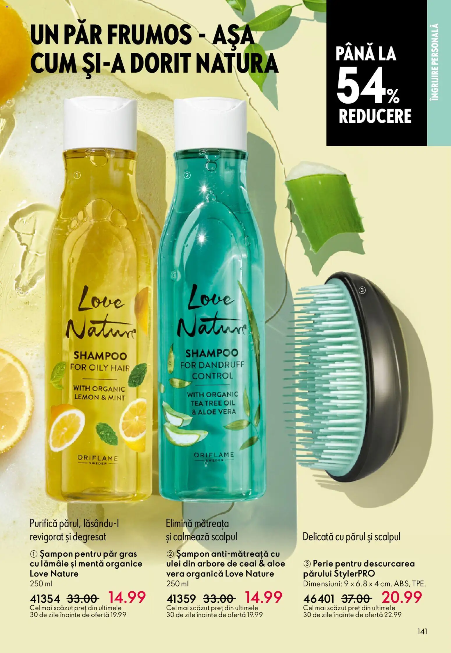 Catalog Oriflame 6 - 25 Mai 2026 | Pagina 141 | Produse: Aloe vera, Perie, Ceai, Lămâie