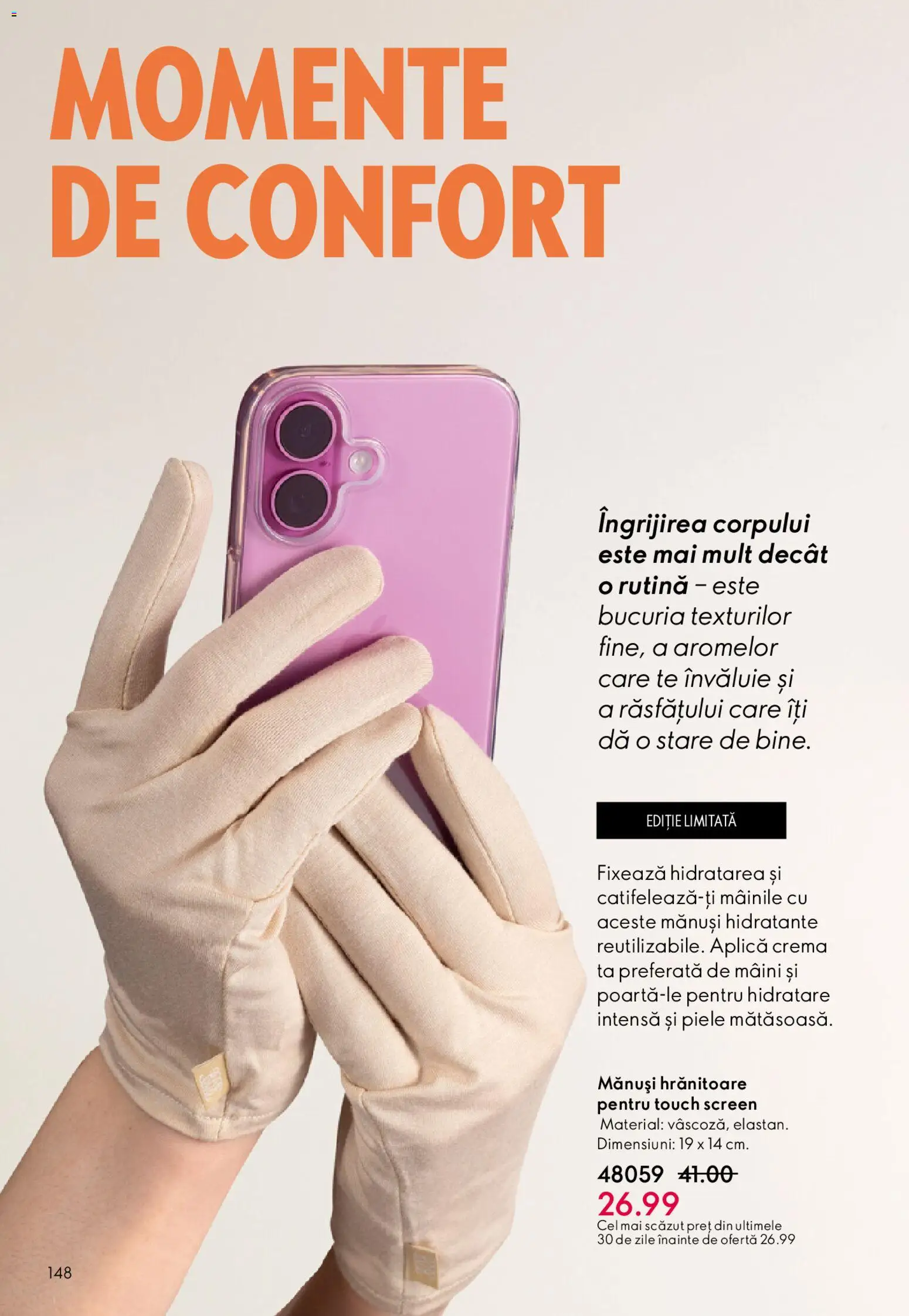 Catalog Oriflame 6 - 25 Mai 2026 | Pagina 148 | Produse: Mănuși, Cremă