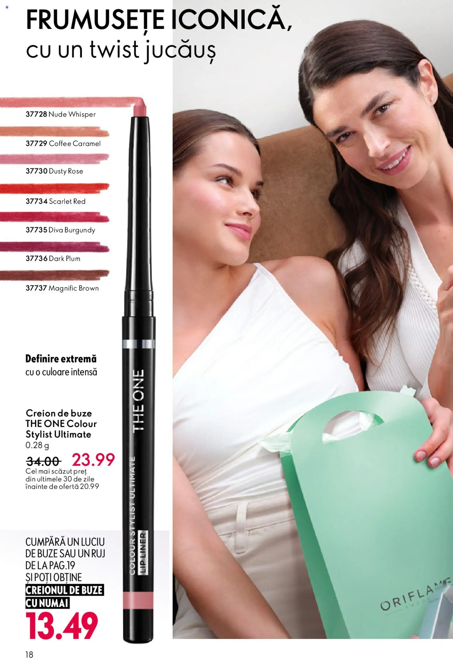 Catalog Oriflame 6 - 25 Mai 2026 | Pagina 18 | Produse: Ruj, Luciu de buze
