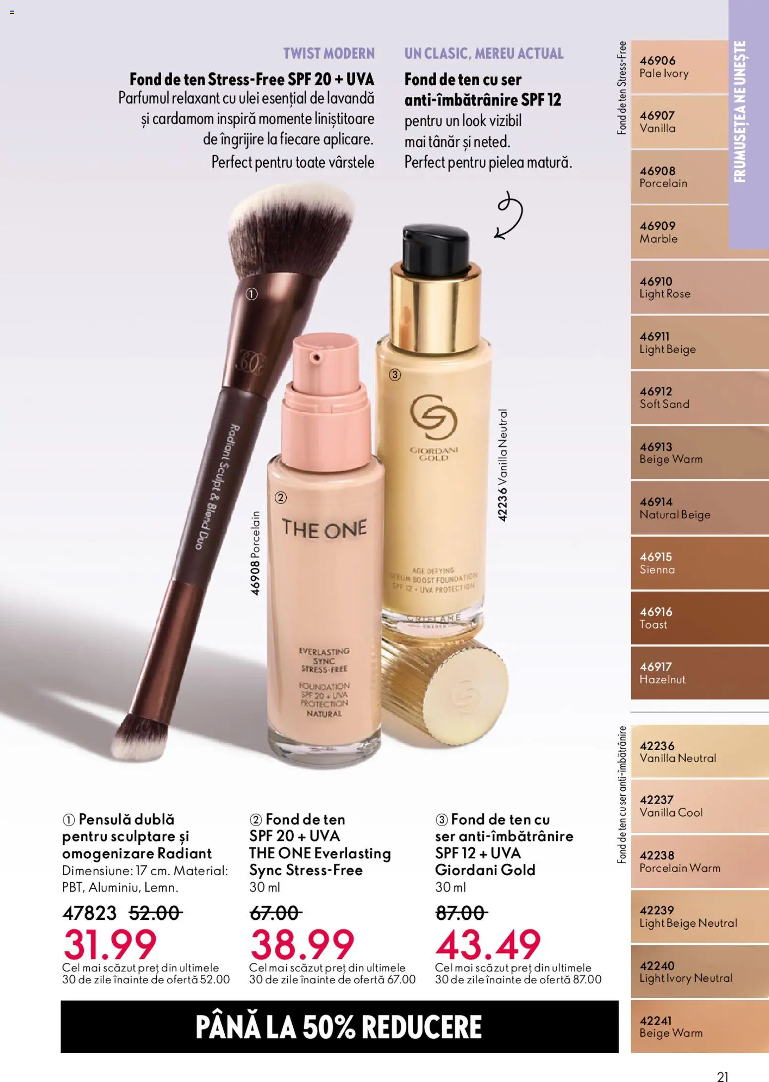 Catalog Oriflame 6 - 25 Mai 2026 | Pagina 21 | Produse: Fond de ten, Serum, Ulei