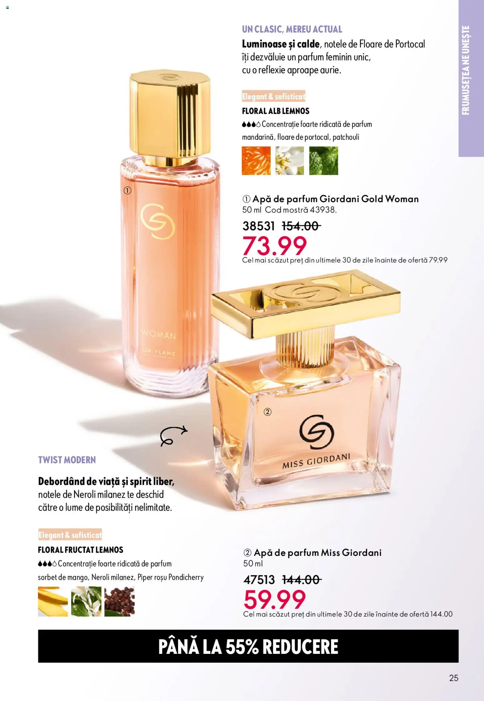 Catalog Oriflame 6 - 25 Mai 2026 | Pagina 25 | Produse: Apă de parfum, Repousse cuticule, Apă, Piper