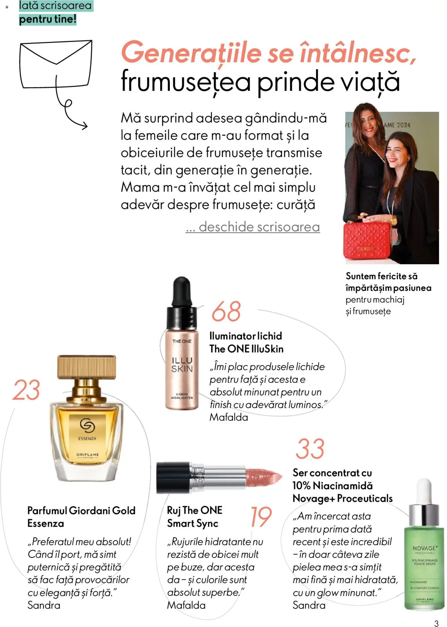 Catalog Oriflame 6 - 25 Mai 2026 | Pagina 3 | Produse: Machiaj, Iluminator, Ruj