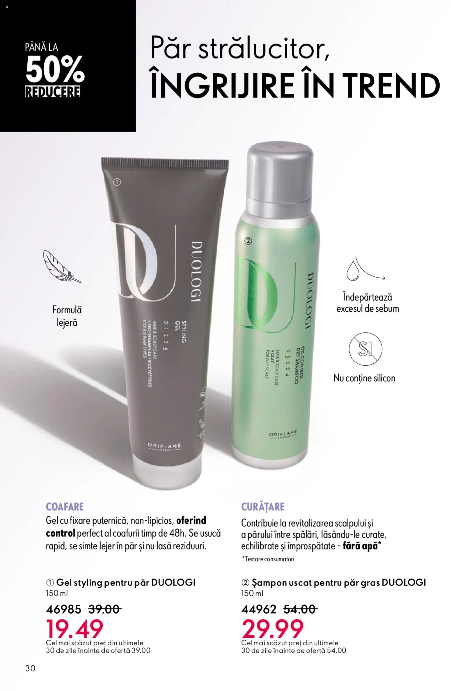 Catalog Oriflame 6 - 25 Mai 2026 | Pagina 30 | Produse: Șampon, Șampon uscat