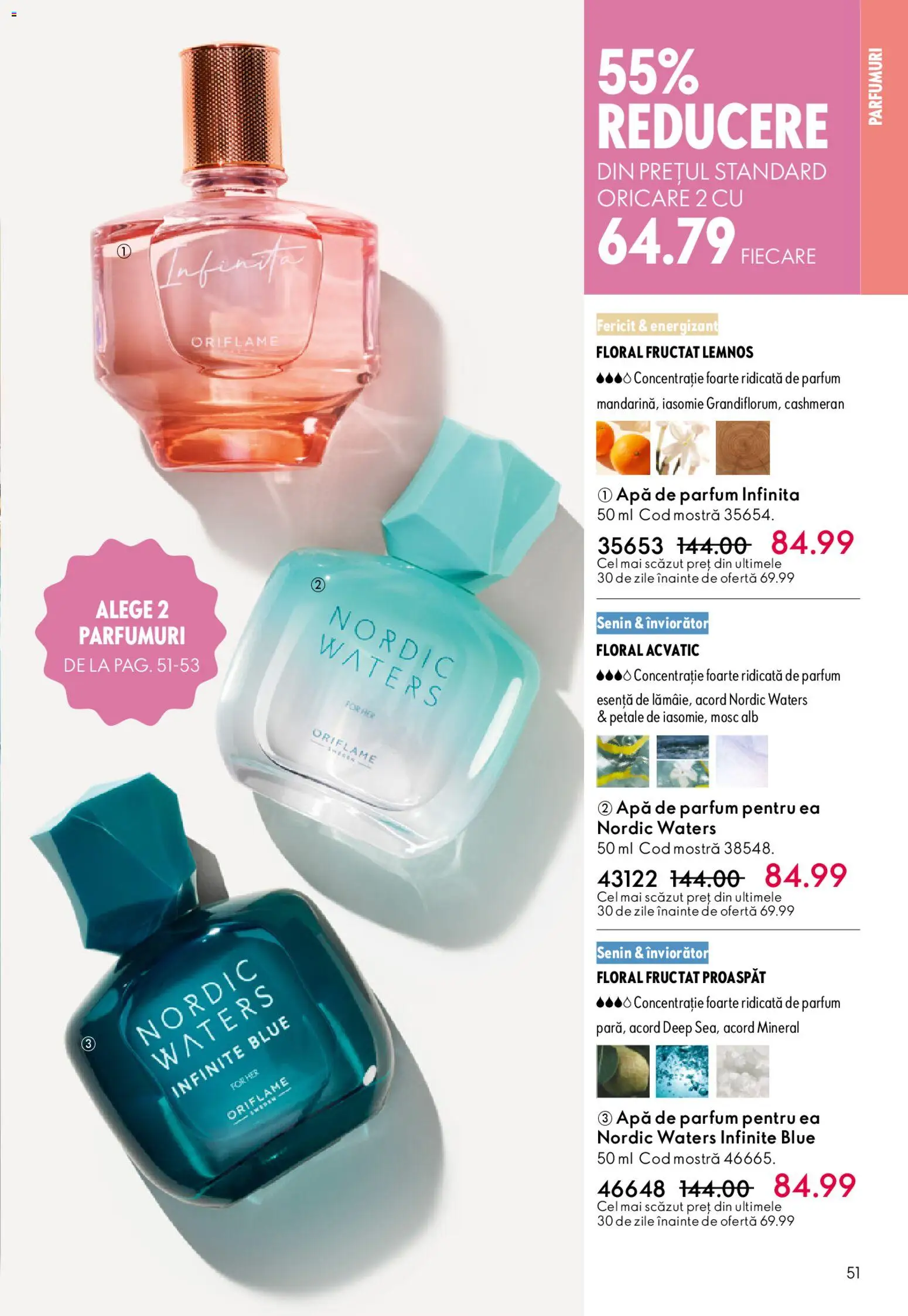 Catalog Oriflame 6 - 25 Mai 2026 | Pagina 51 | Produse: Apă de parfum, Parfum, Apă