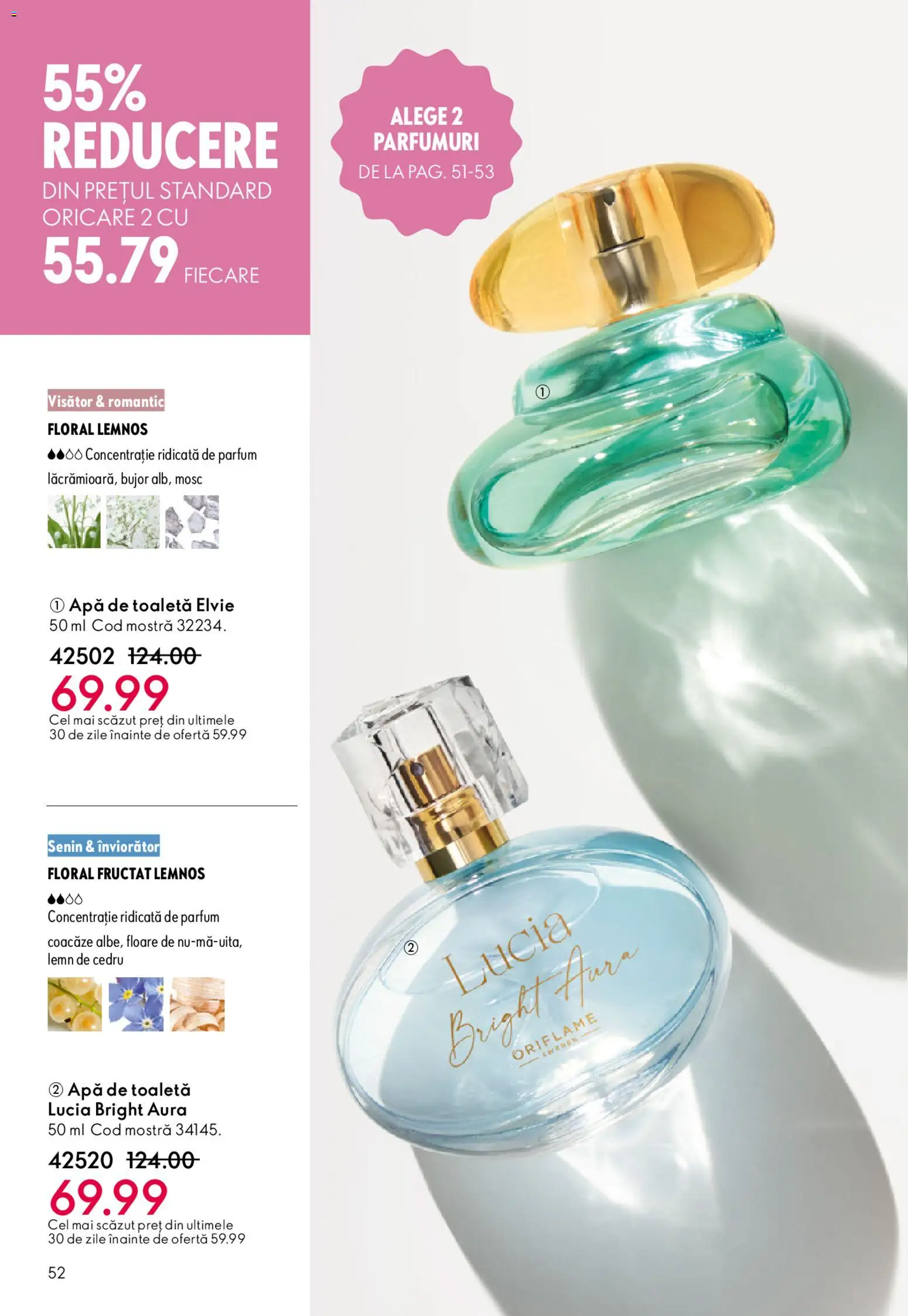 Catalog Oriflame 6 - 25 Mai 2026 | Pagina 52 | Produse: Toaletă, Parfum, Apă de toaletă, Apă