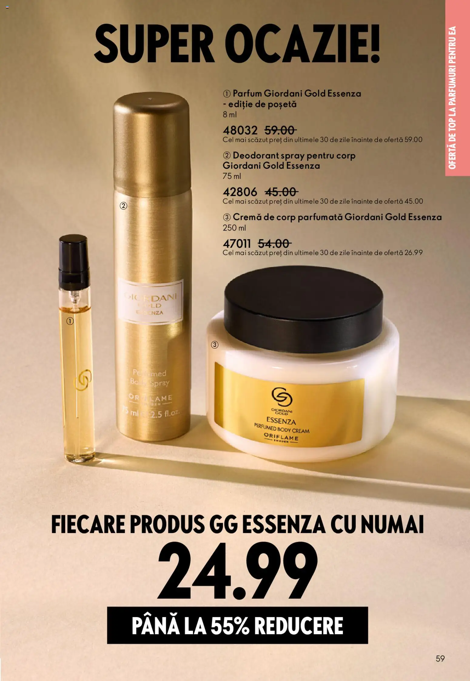 Catalog Oriflame 6 - 25 Mai 2026 | Pagina 59 | Produse: Top, Parfum, Cremă, Cremă de corp