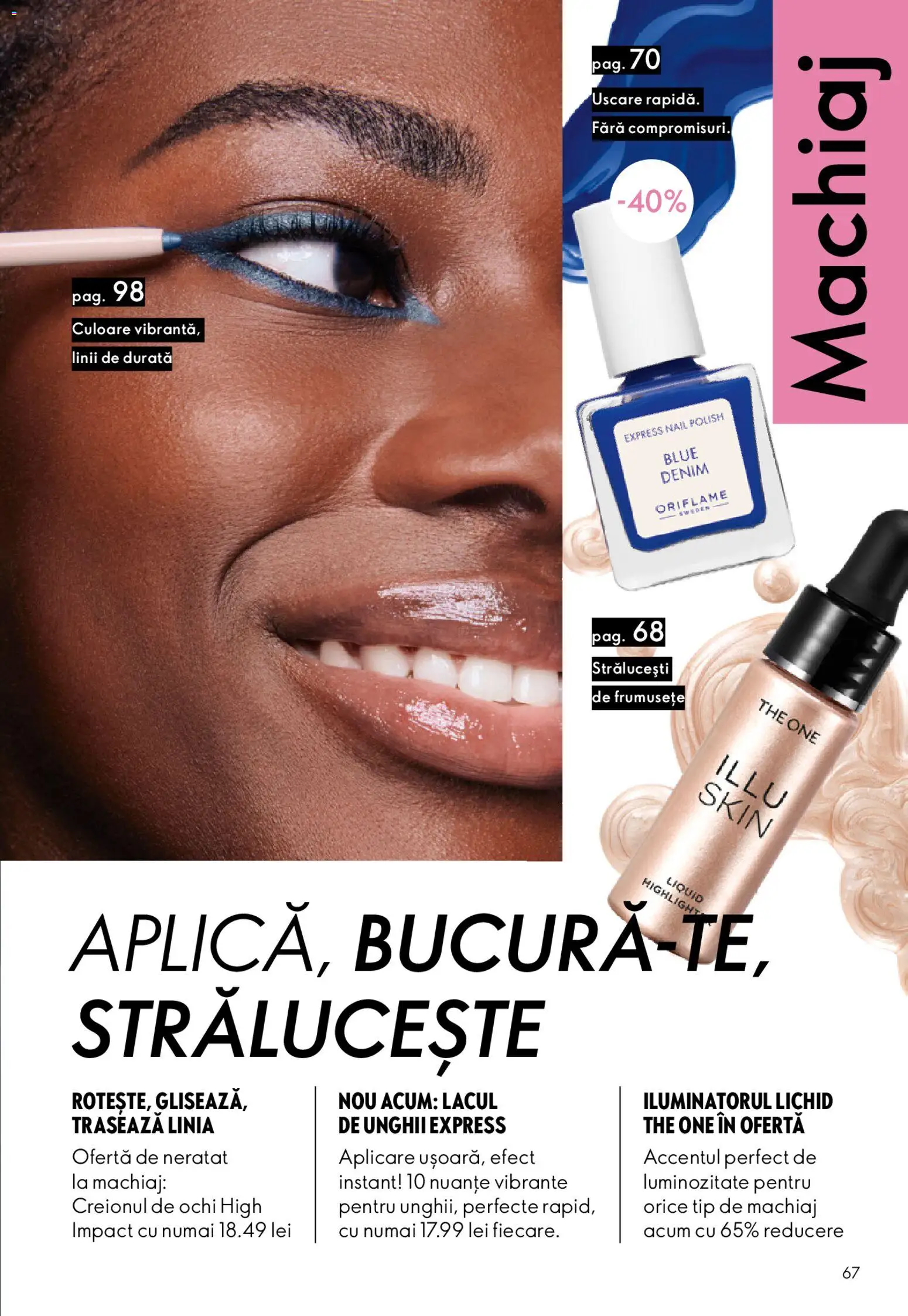 Catalog Oriflame 6 - 25 Mai 2026 | Pagina 67 | Produse: Machiaj, Peluş Köpek Yatağı