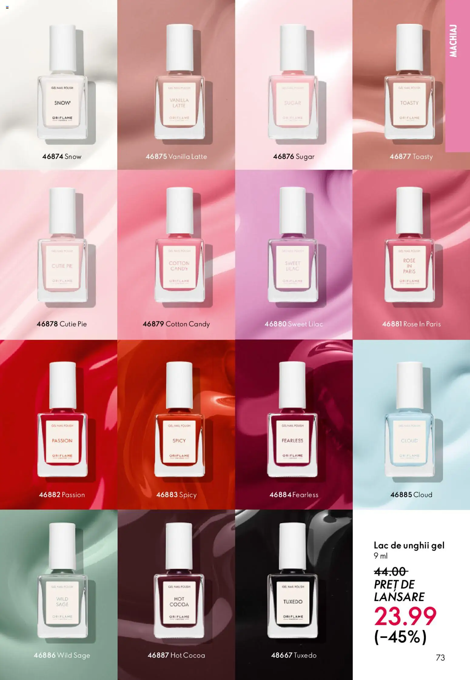 Catalog Oriflame 6 - 25 Mai 2026 | Pagina 73 | Produse: Cutie, Machiaj, Lac de unghii