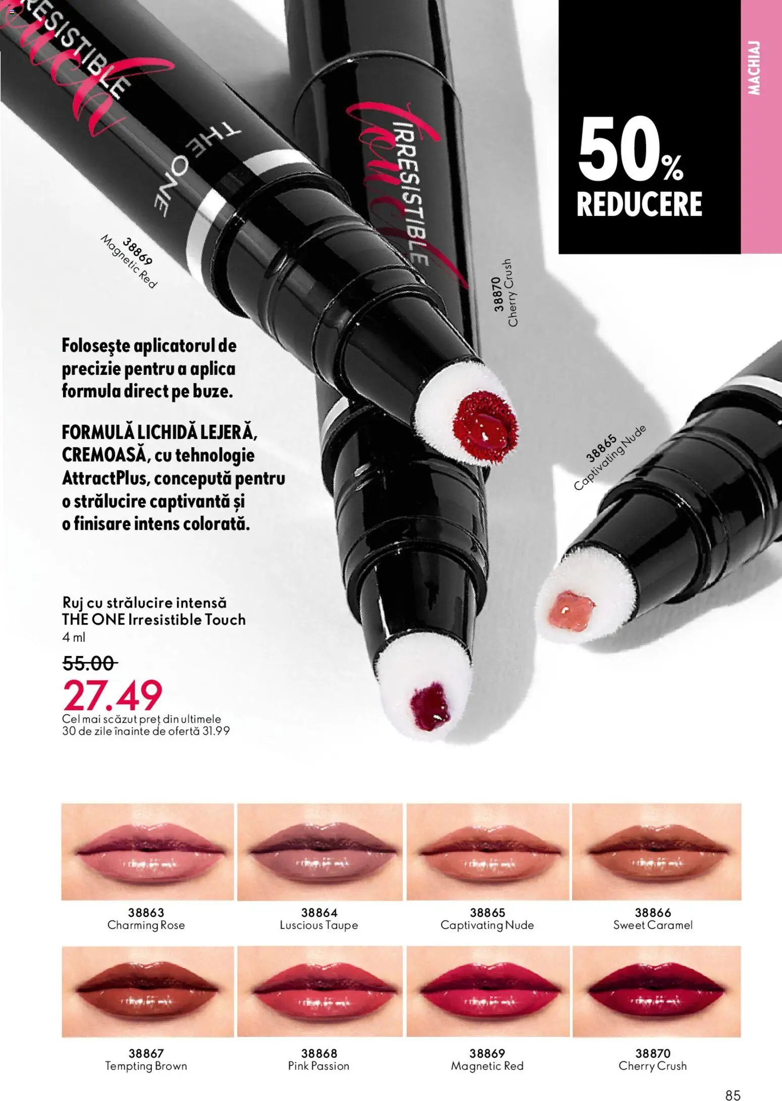 Catalog Oriflame 6 - 25 Mai 2026 | Pagina 85 | Produse: Machiaj, Ruj