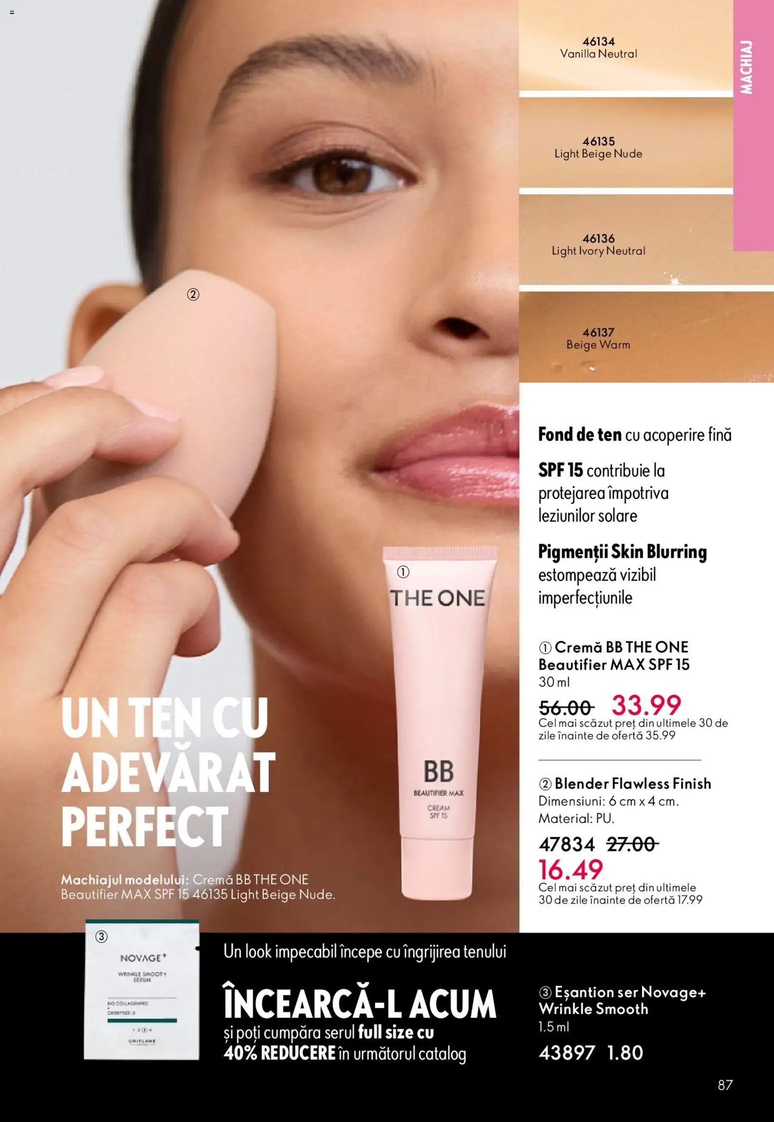 Catalog Oriflame 6 - 25 Mai 2026 | Pagina 87 | Produse: Fond de ten, Blender, Machiaj, Cremă