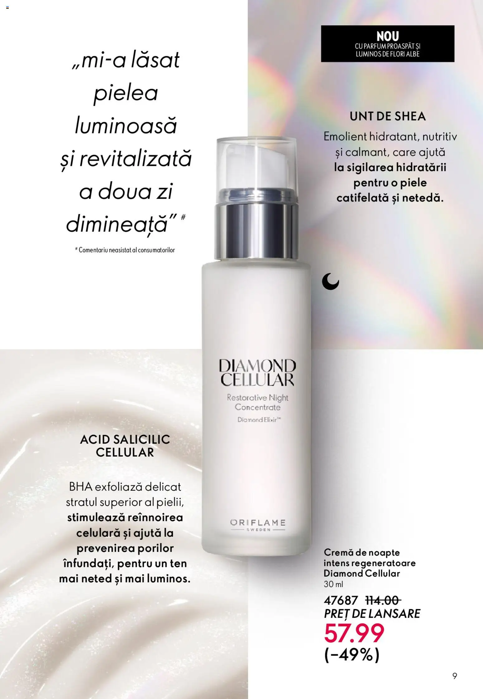 Catalog Oriflame 6 - 25 Mai 2026 | Pagina 9 | Produse: Cremă de noapte, Parfum, Unt, Cremă
