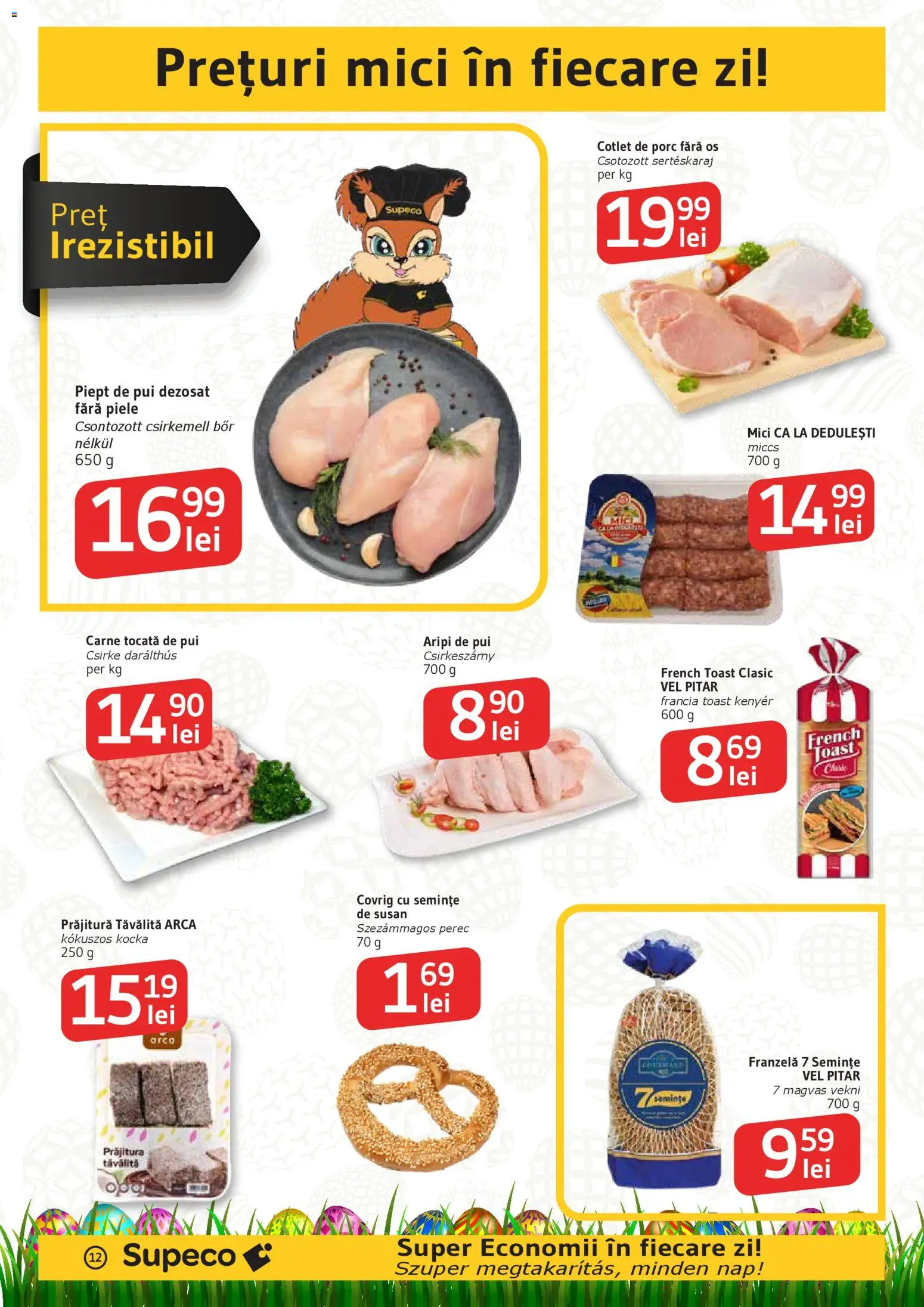 Catalog Supeco 2 - 14 Aprilie 2026 | Pagina 12 | Produse: Lait de coco, Hacıyatmaz Kedi Oyuncağı, Semințe, Carne tocată