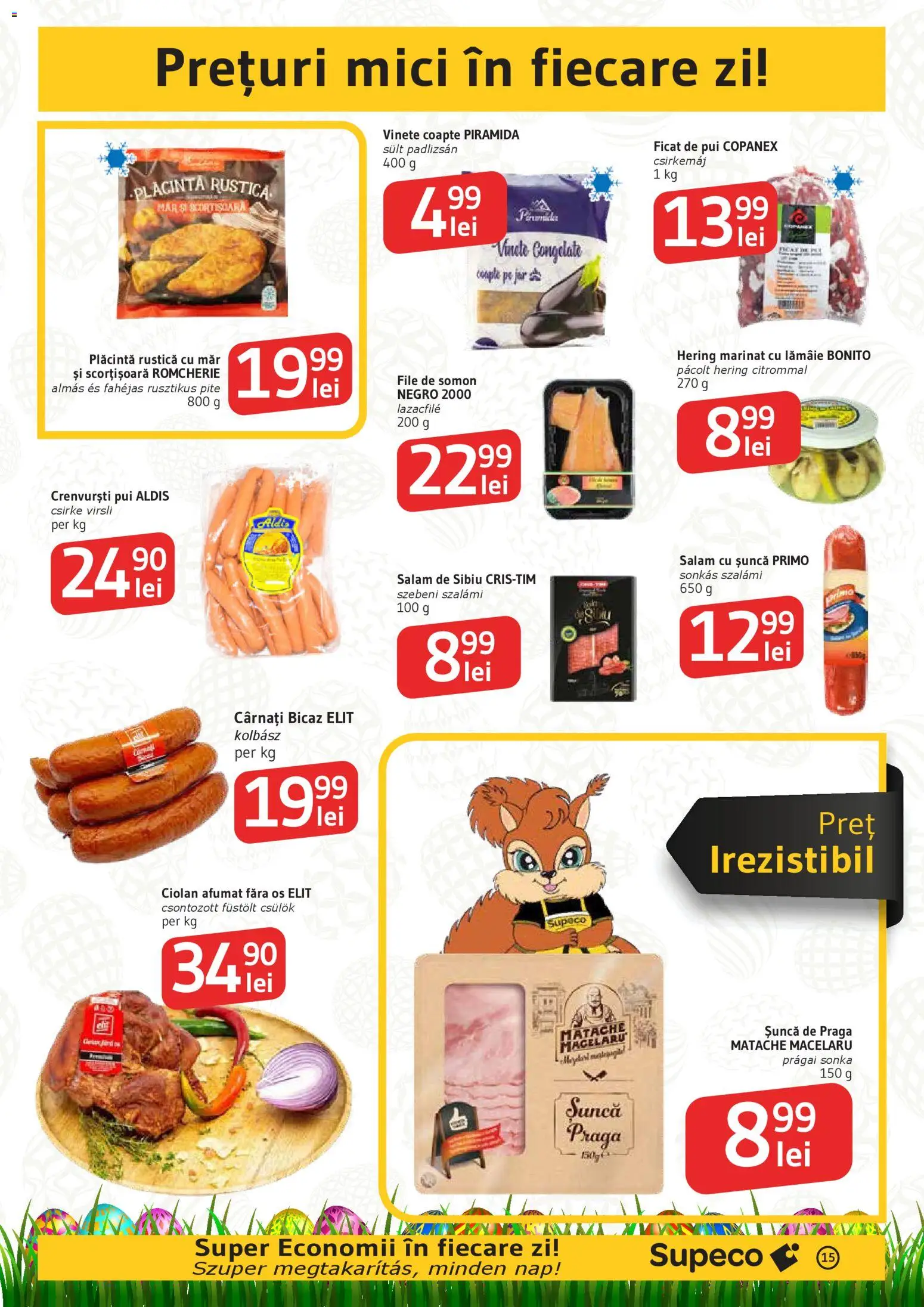 Catalog Supeco 2 - 14 Aprilie 2026 | Pagina 15 | Produse: Hacıyatmaz Kedi Oyuncağı, Mici, Crenvurști, Salam