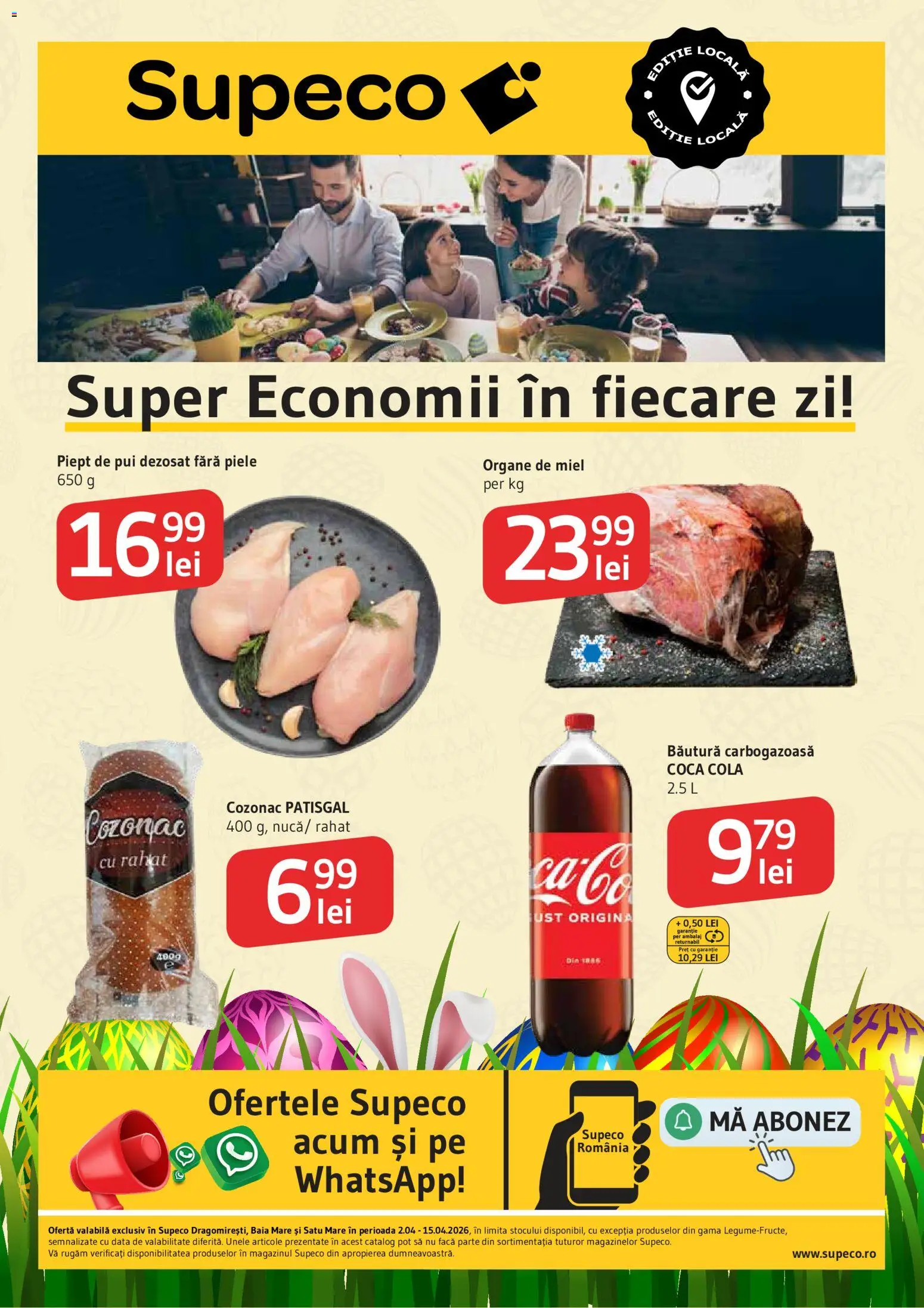 Catalog Supeco 2 - 14 Aprilie 2026 | Pagina 1 | Produse: Hacıyatmaz Kedi Oyuncağı, Amerikan servis