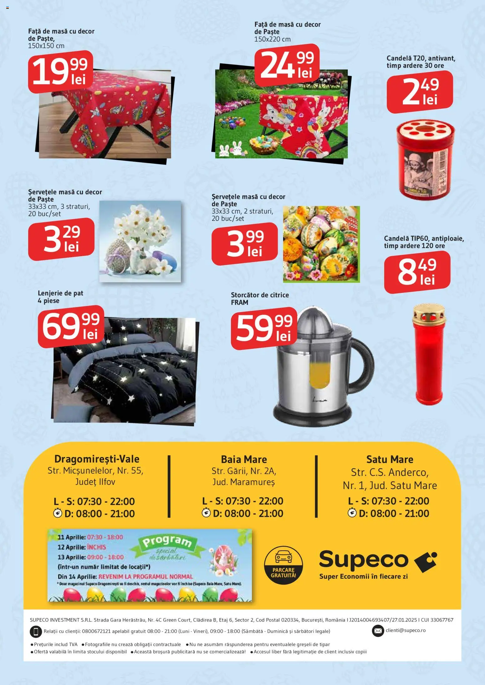 Catalog Supeco 2 - 14 Aprilie 2026 | Pagina 11 | Produse: Față de masă, Pat, Lenjerie de pat, Masă