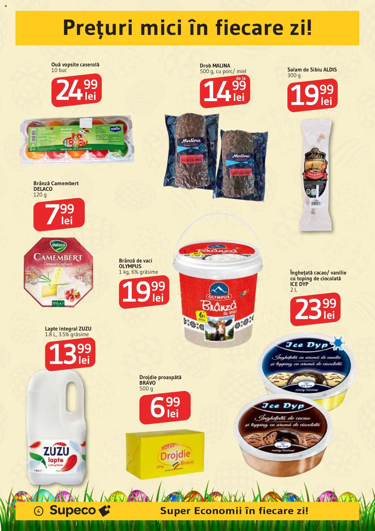 Catalog Supeco 2 - 14 Aprilie 2026 | Pagina 4 | Produse: Lapte, Brânză, Ouă, Ciocolată