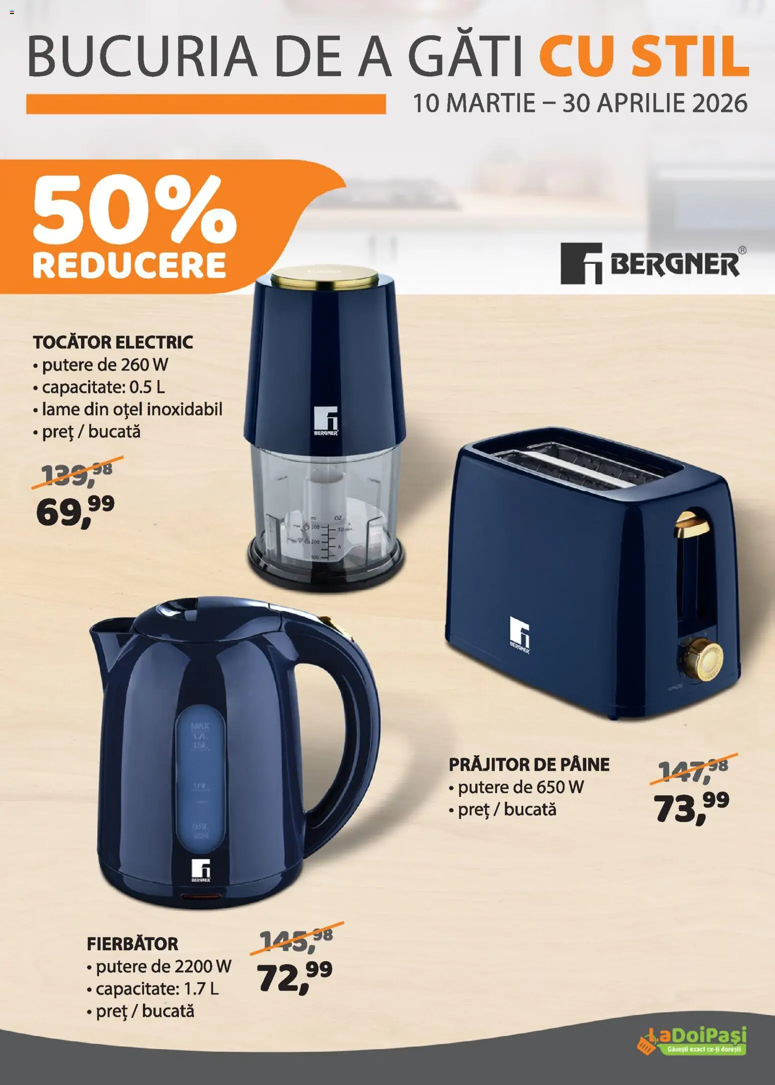 Catalog La Doi Pași 1 - 14 Aprilie 2026 | Pagina 12 | Produse: Tocător, Pâine