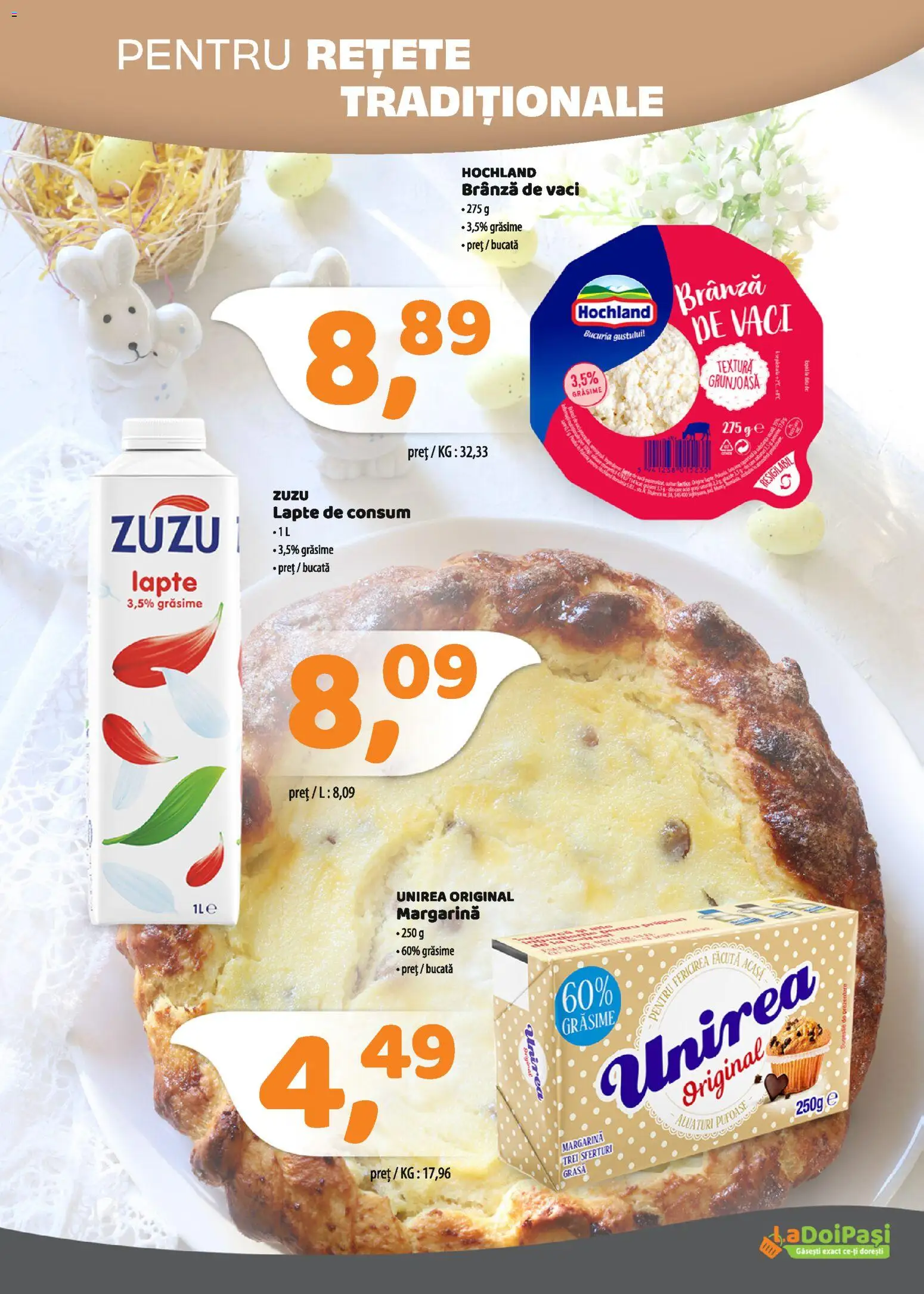 Catalog La Doi Pași 1 - 14 Aprilie 2026 | Pagina 2 | Produse: Lapte, Brânză