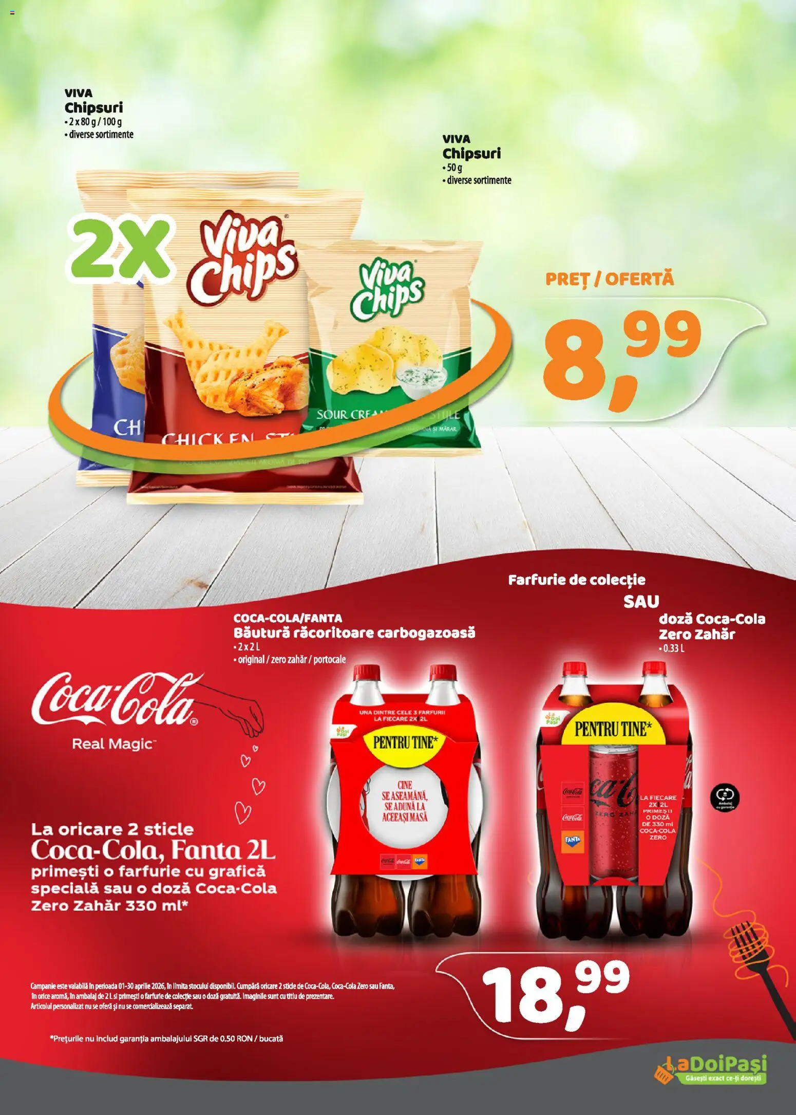Catalog La Doi Pași 1 - 14 Aprilie 2026 | Pagina 8 | Produse: Farfurie, Portocale, Chipsuri, Zahăr