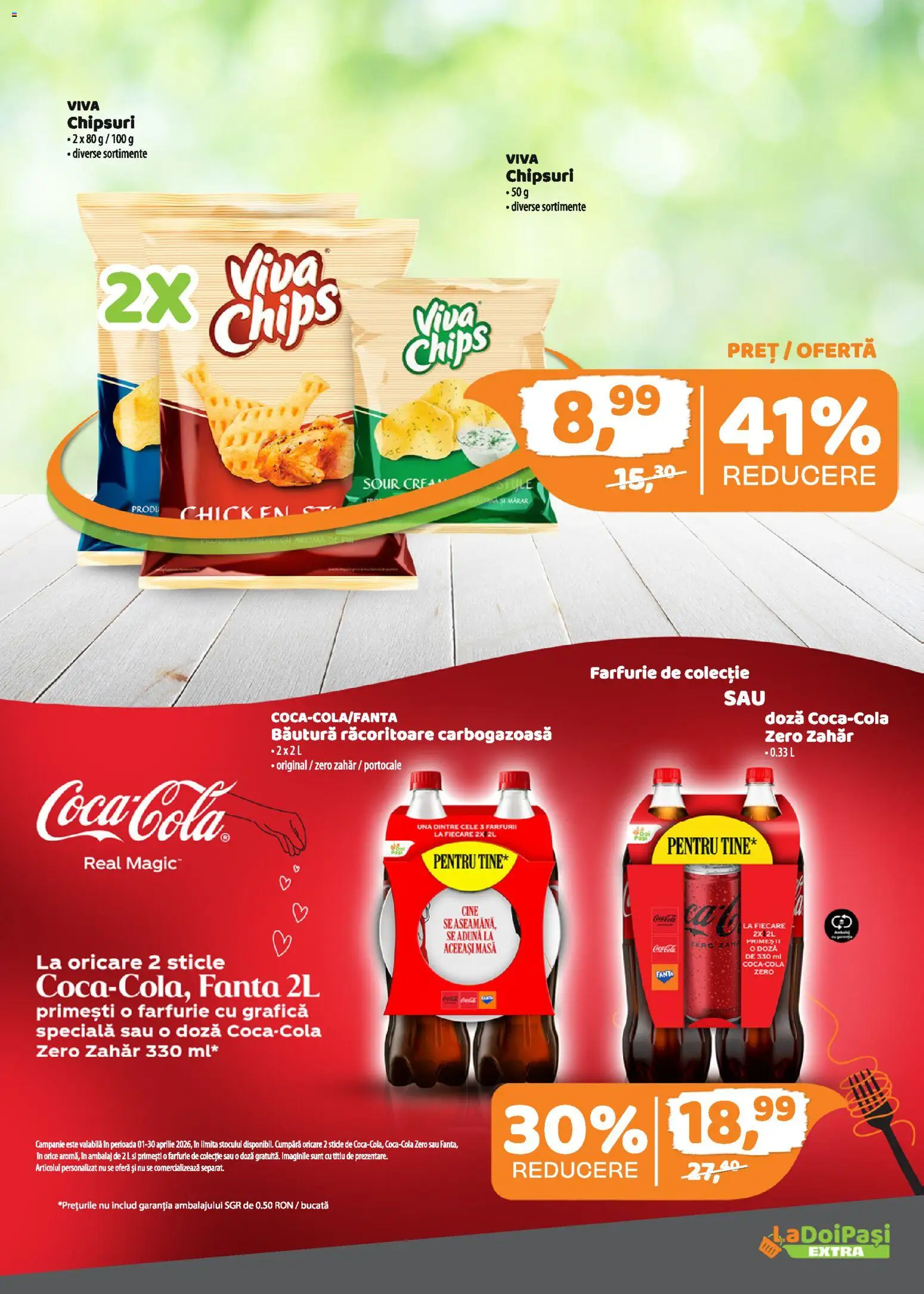 Catalog La Doi Pași 1 - 14 Aprilie 2026 | Pagina 10 | Produse: Masă, Farfurie, Portocale, Chipsuri