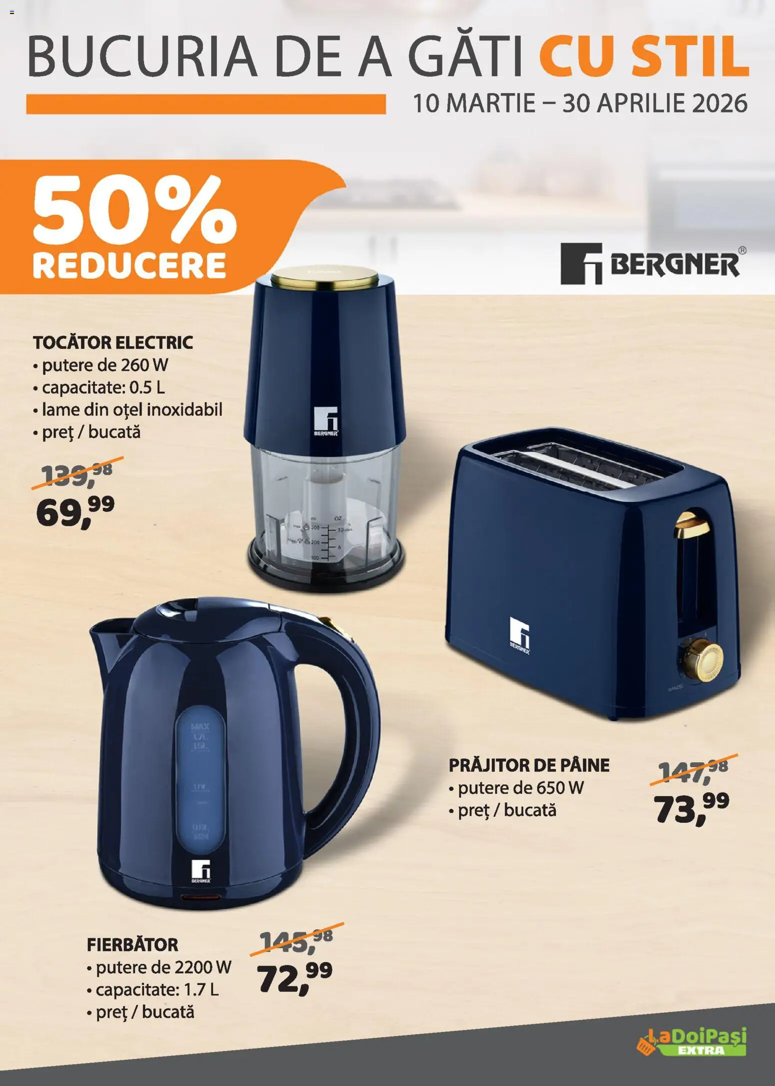 Catalog La Doi Pași 1 - 14 Aprilie 2026 | Pagina 14 | Produse: Tocător, Pâine