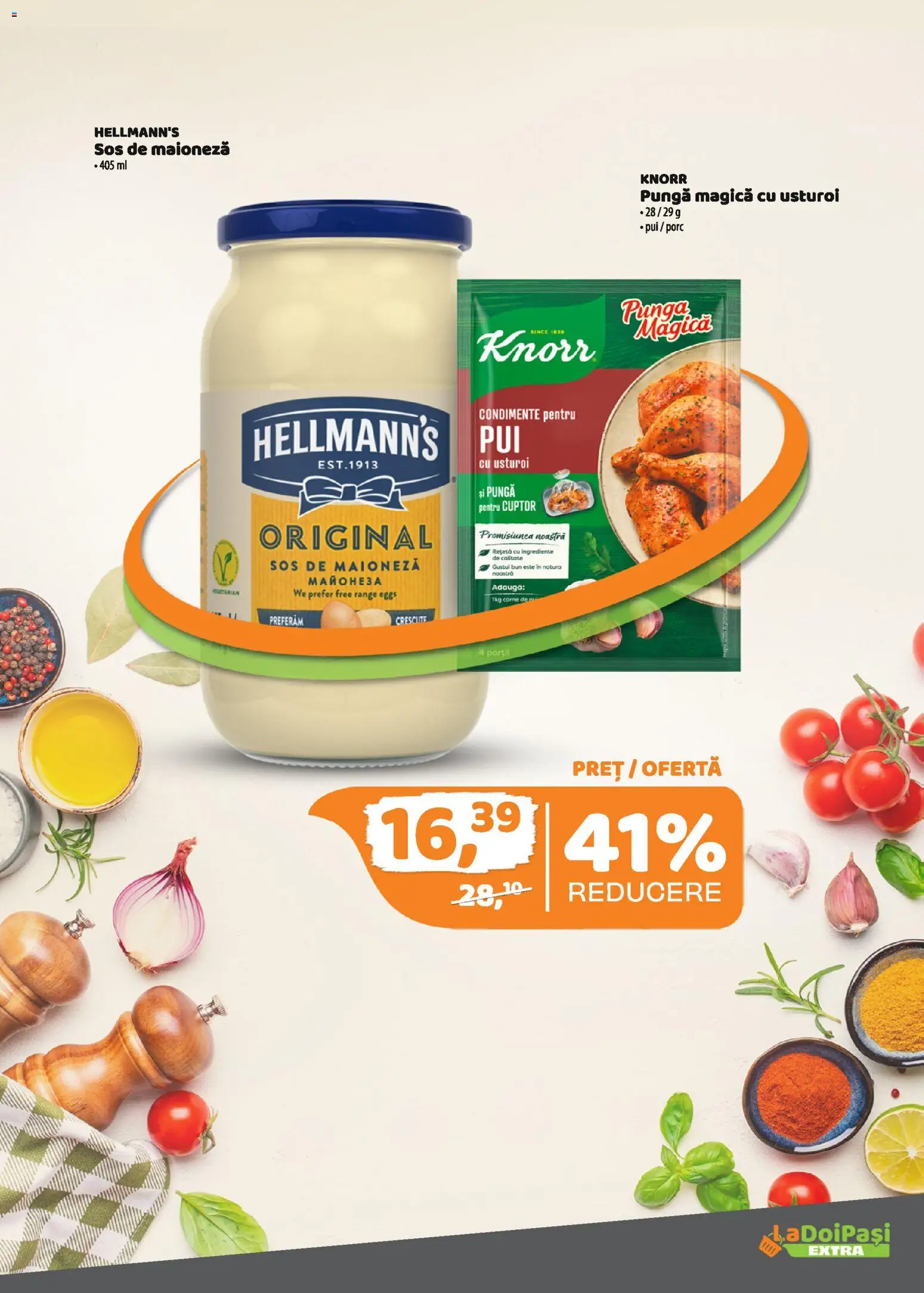 Catalog La Doi Pași 1 - 14 Aprilie 2026 | Pagina 4 | Produse: Pungă, Cuptor, Hacıyatmaz Kedi Oyuncağı, Maioneză