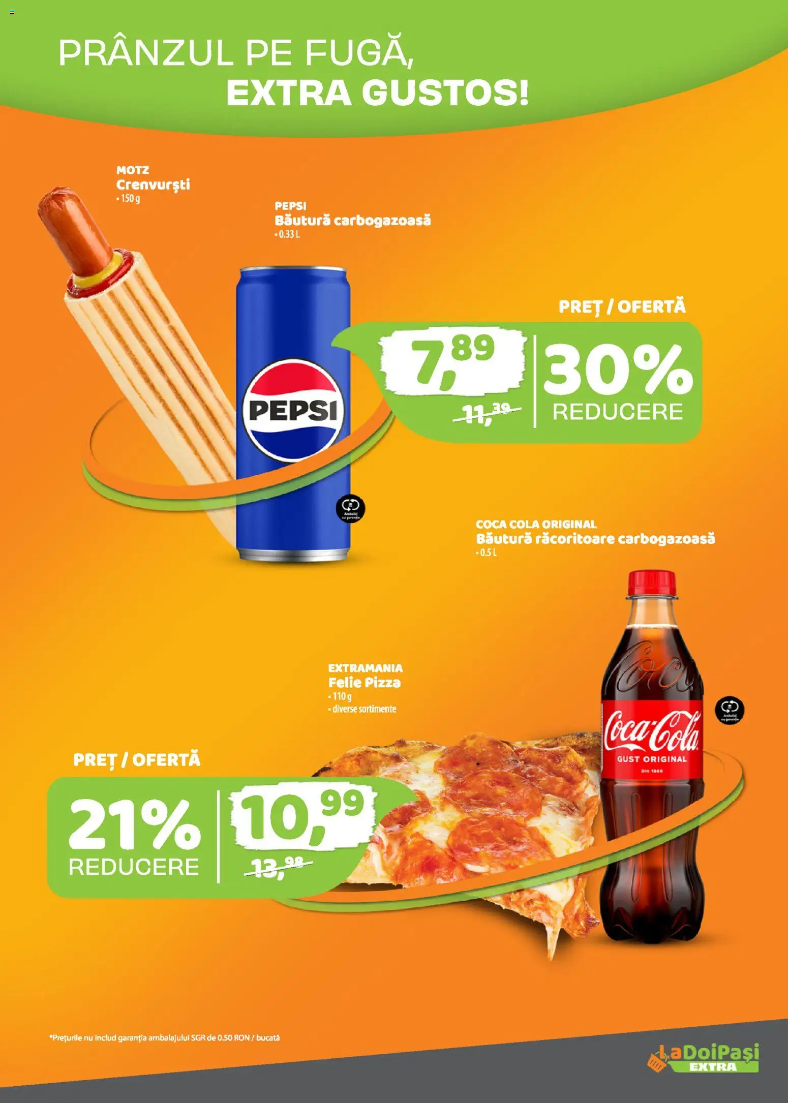 Catalog La Doi Pași 1 - 14 Aprilie 2026 | Pagina 6 | Produse: Crenvurști, Amerikan servis, Pizza