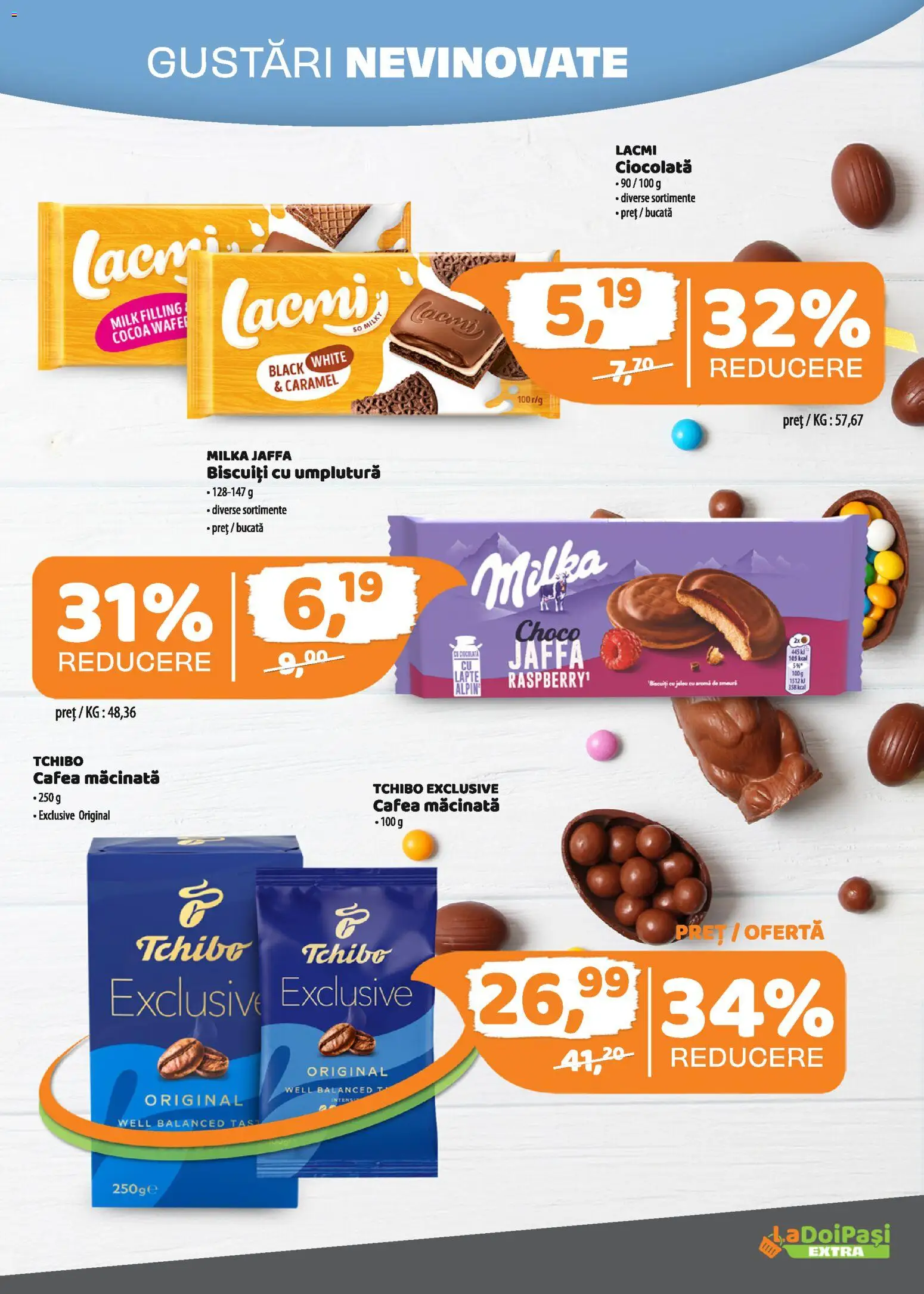 Catalog La Doi Pași 1 - 14 Aprilie 2026 | Pagina 8 | Produse: Cafea, Ciocolată, Biscuiți