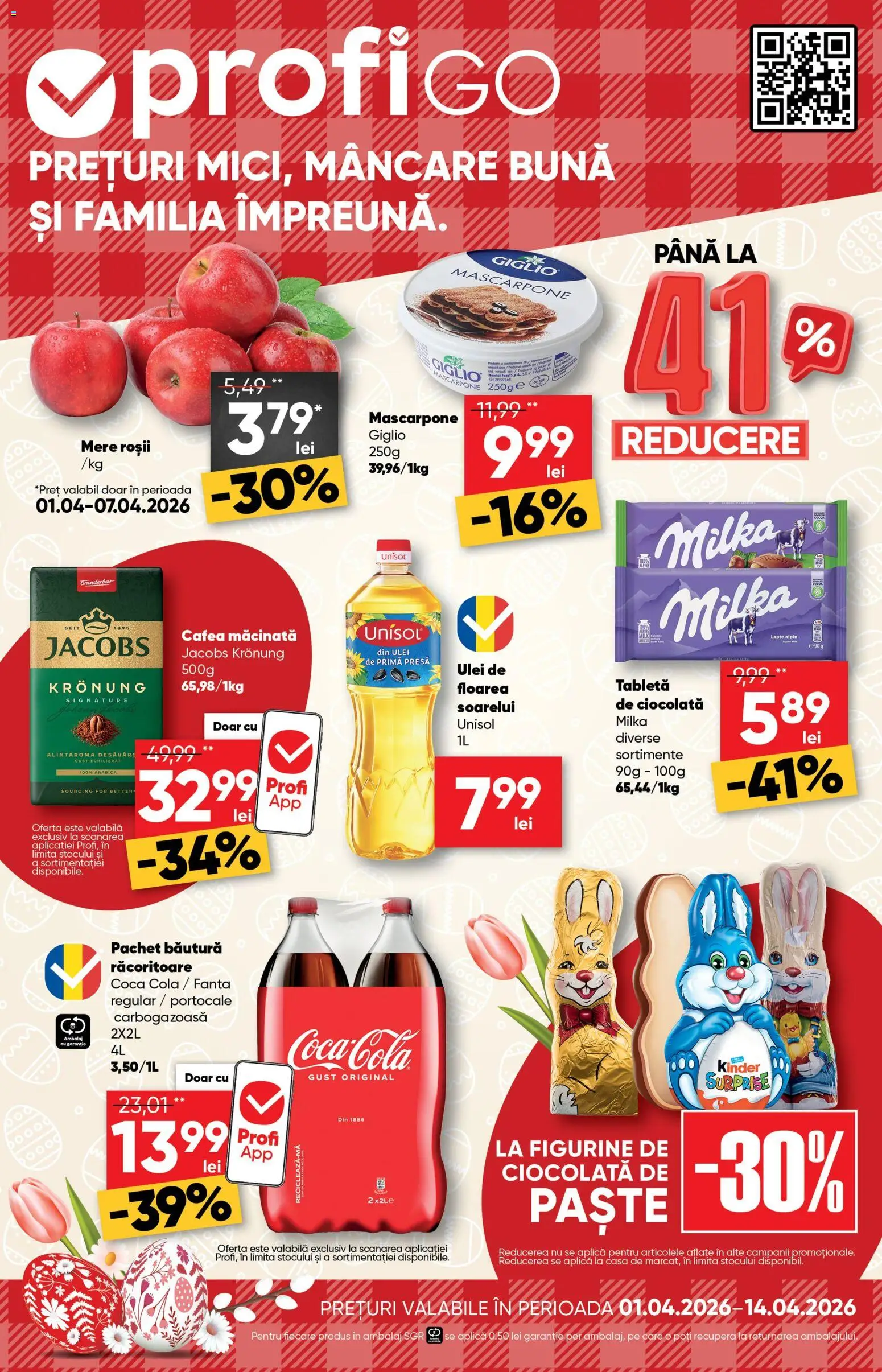 Catalog Profi 1 - 13 Aprilie 2026 | Pagina 1 | Produse: Köpek çiti, Lapte, Roșii, Mascarpone