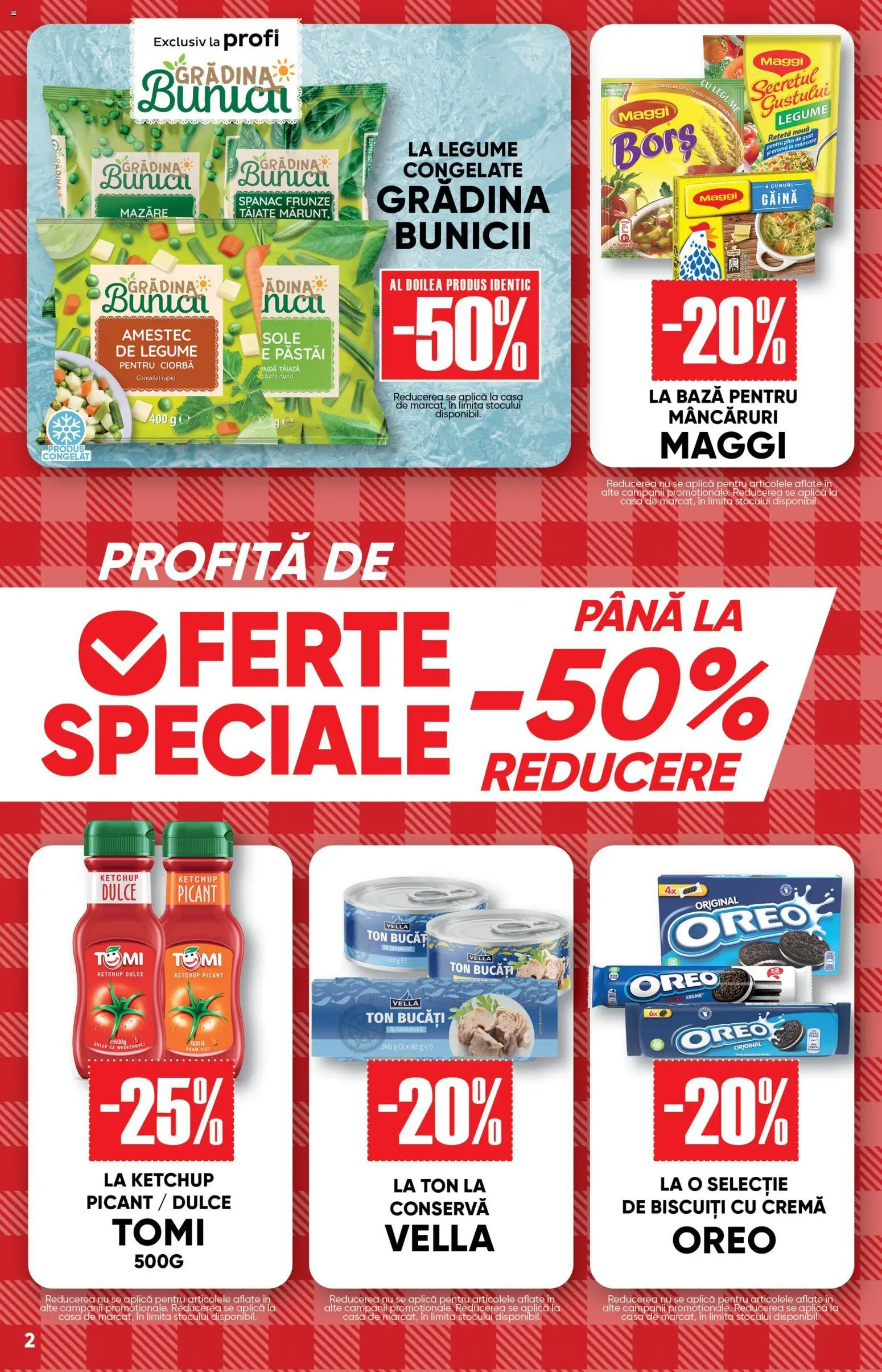 Catalog Profi 1 - 13 Aprilie 2026 | Pagina 2 | Produse: Mazăre, Cremă, Ketchup, Legume